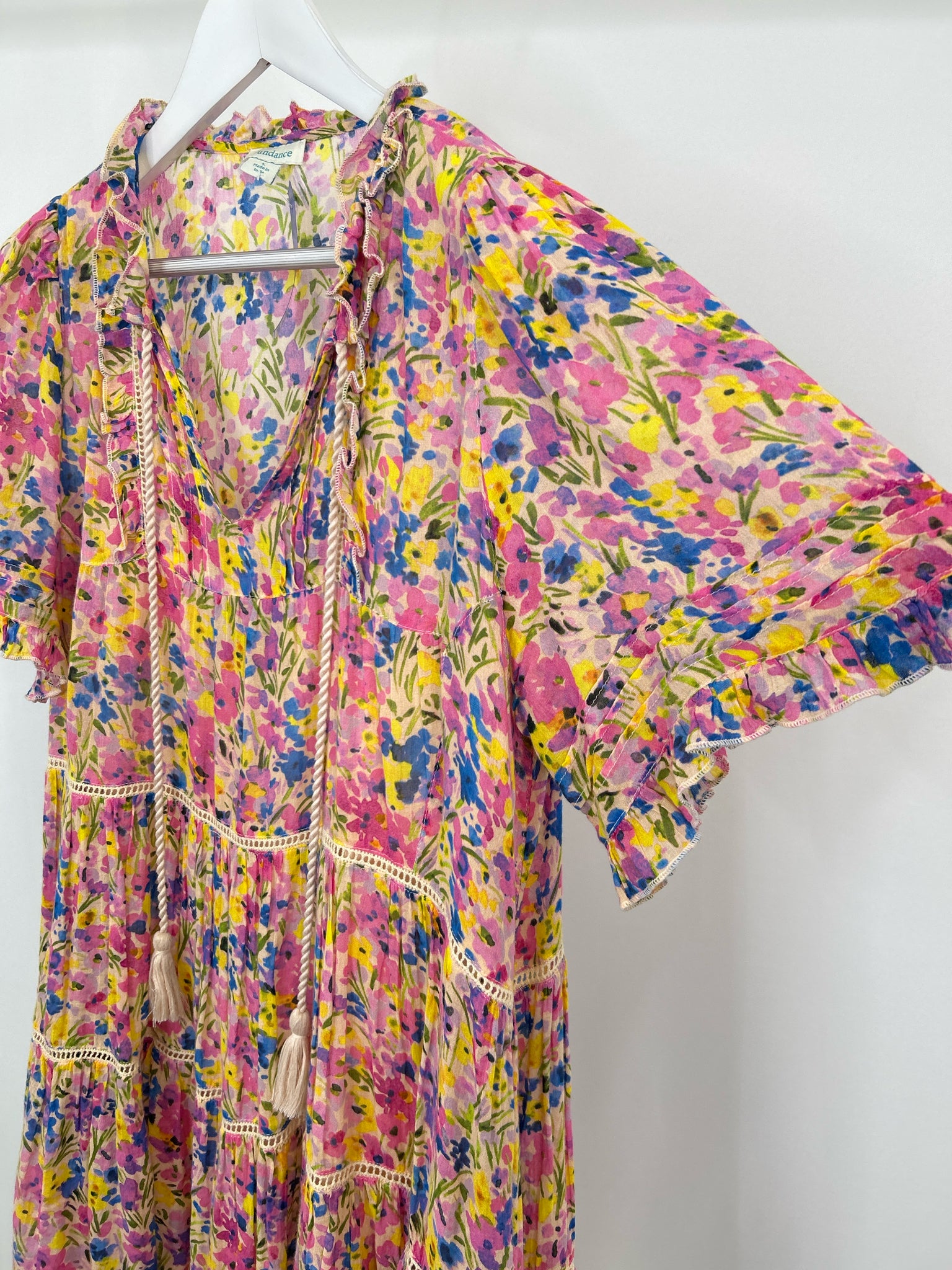 SUNDANCE Size L/XL Purple Print Women 2-Piece w/dress