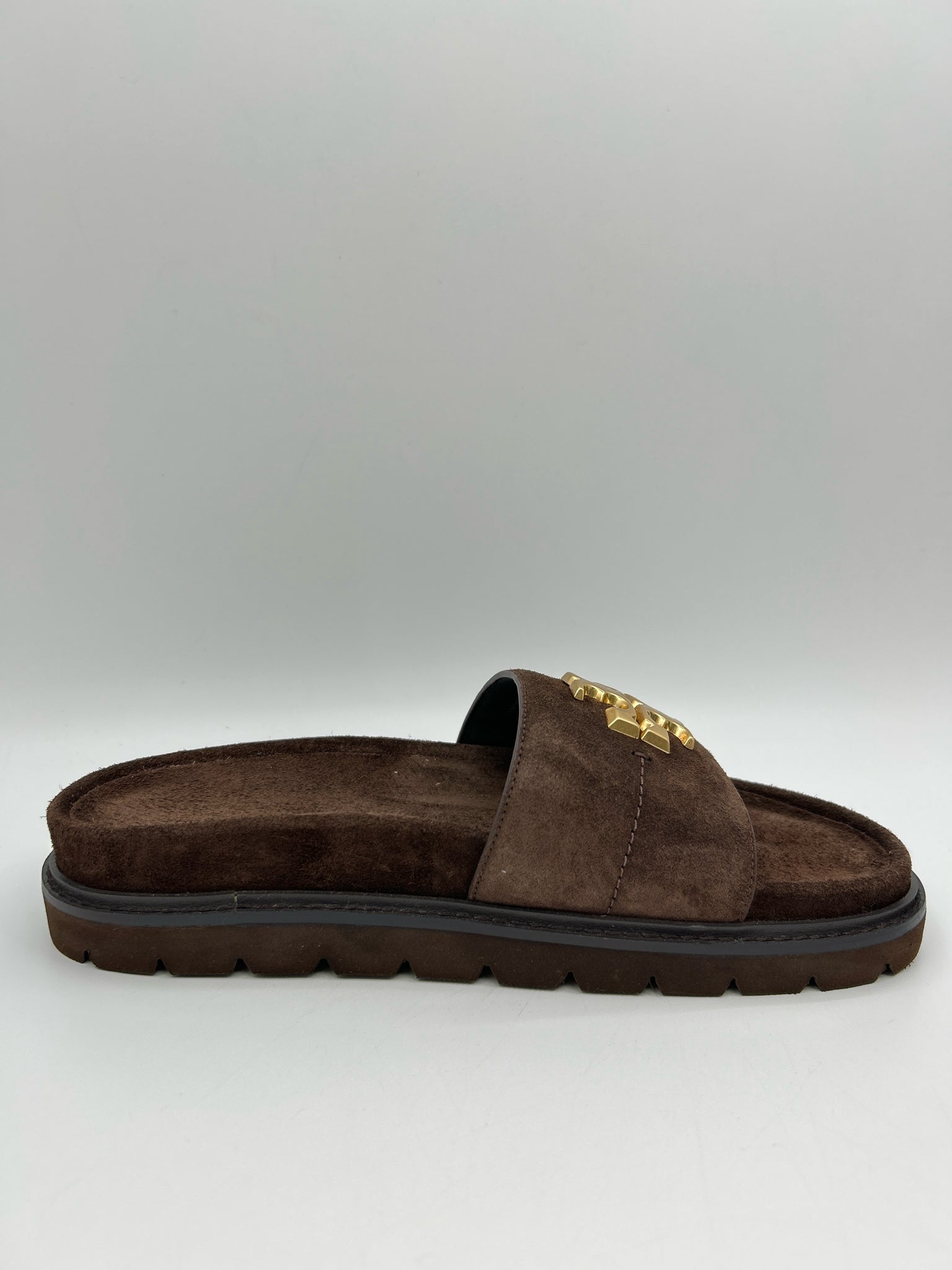 TORY BURCH Size 8M DARK BROWN Women Sandal