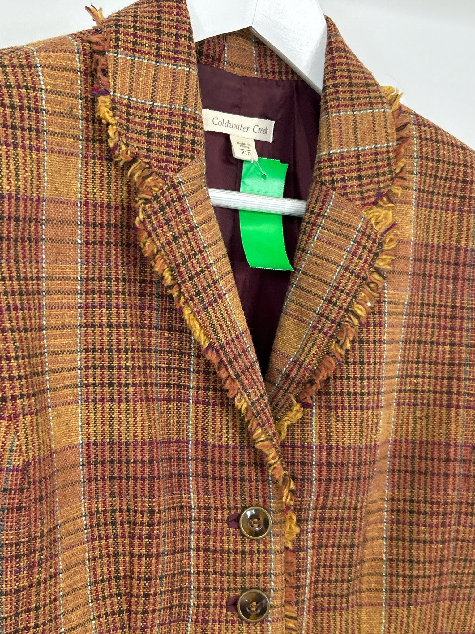 COLDWATER CREEK Size 10P Orange Women Blazer