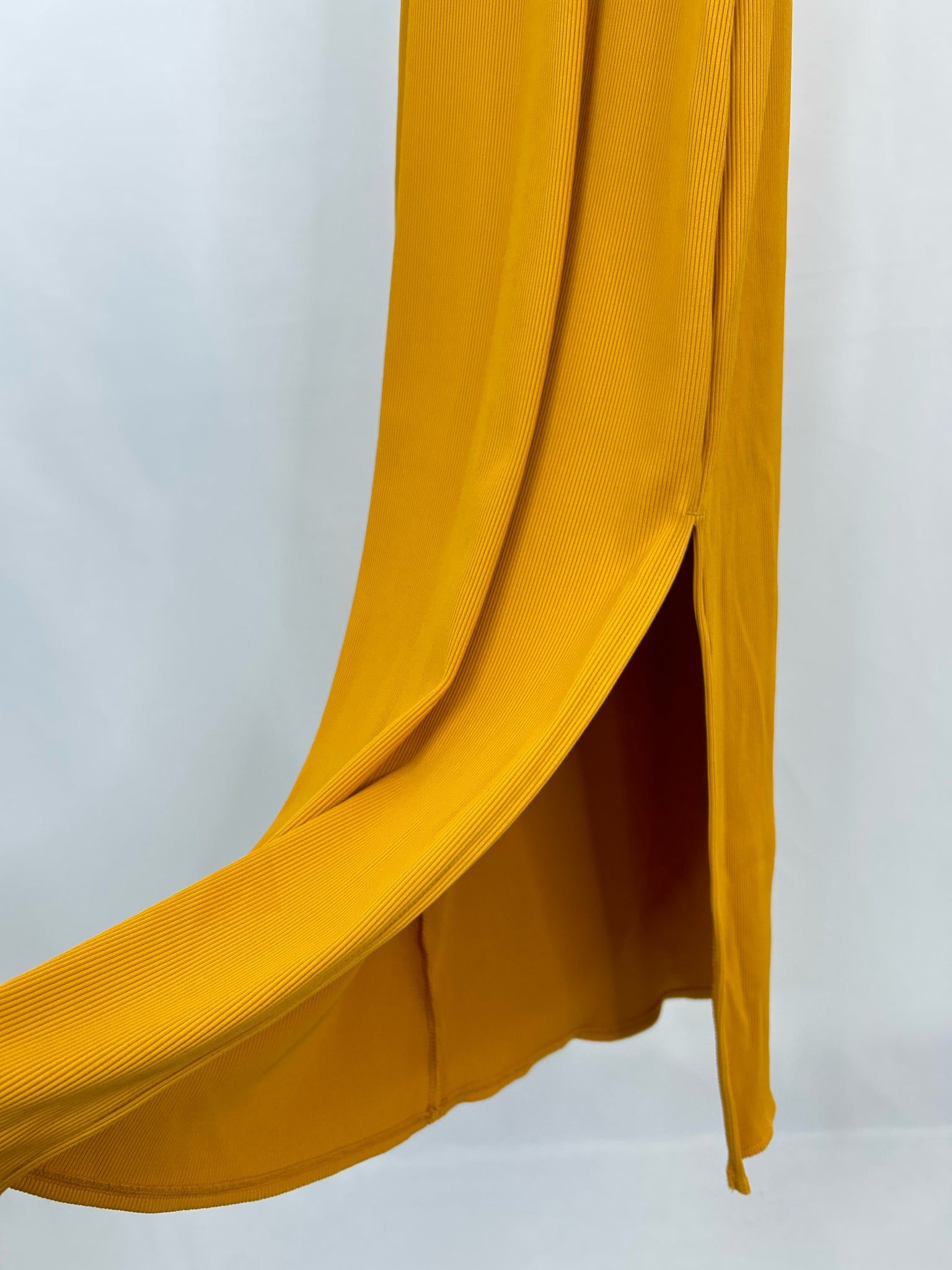 White House Black Market Size L Yellow Women Dress