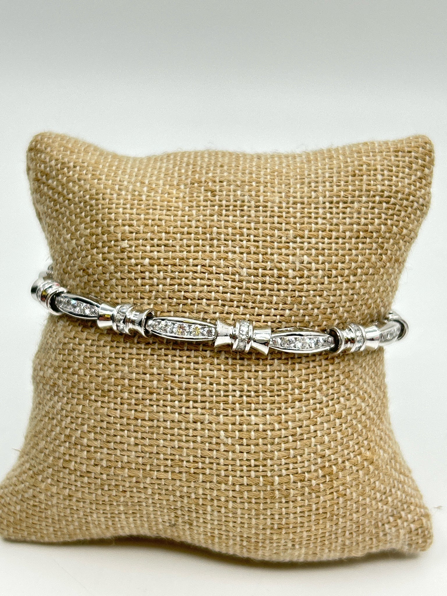 Sterling Silver & CZ Bracelet