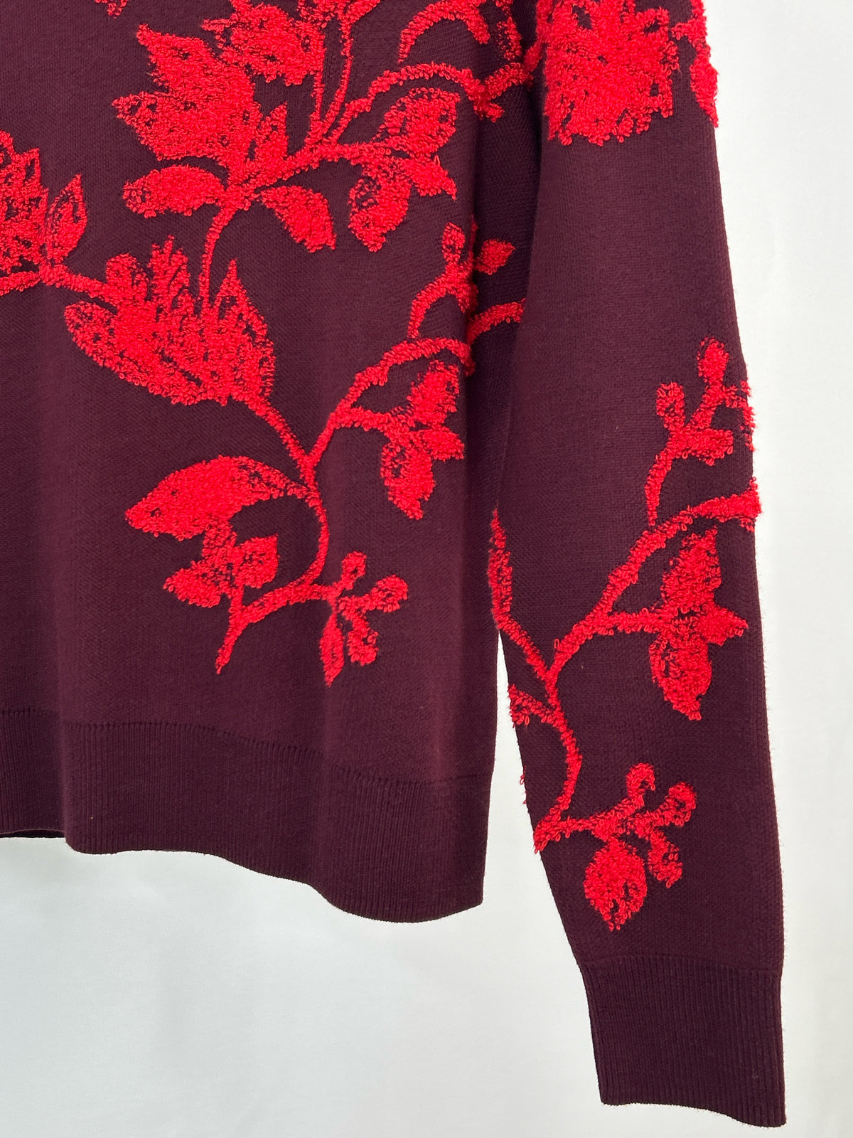 TALBOTS Size S Burgundy Women Sweater