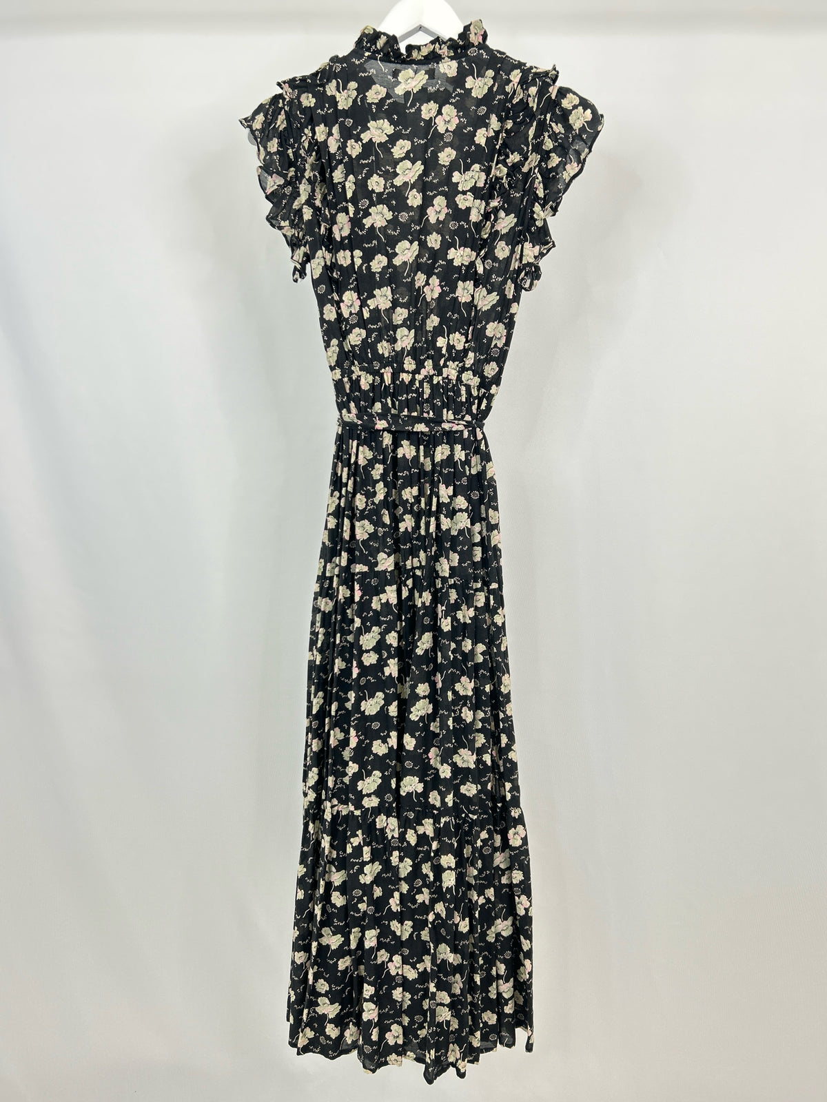 DÔEN Size M Black Floral Women Dress