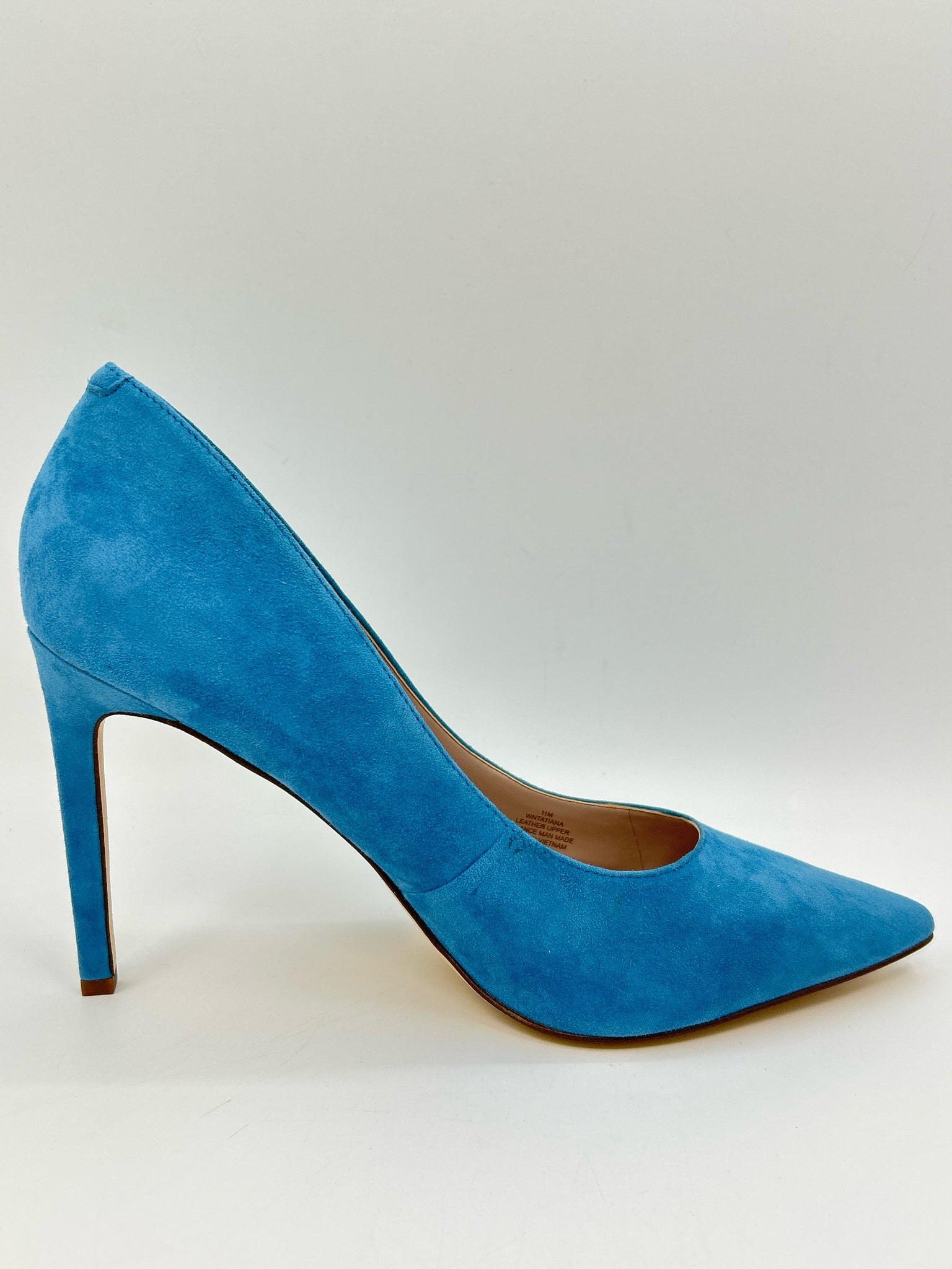 NINE WEST Size 11M Blue Women Pumps