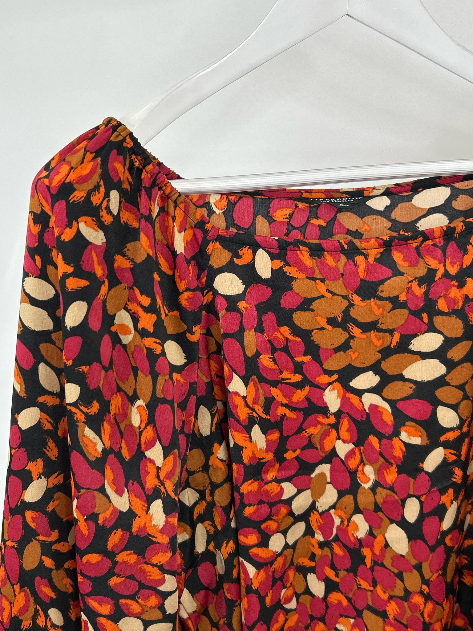 LIVERPOOL Size L Berry Print Women Top NWT