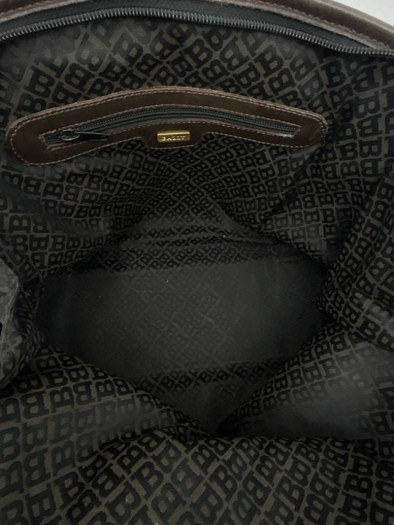 BALLY Dark Brown Monogram Purse