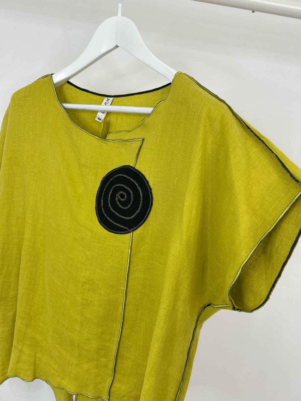 XIAO Size M Lime Green Women Blouse