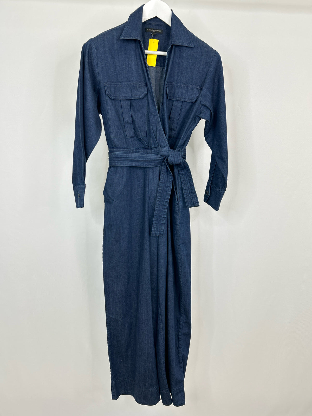 BANANA REPUBLIC Factory Size 8P BLUE DENIM Women Jumpsuit