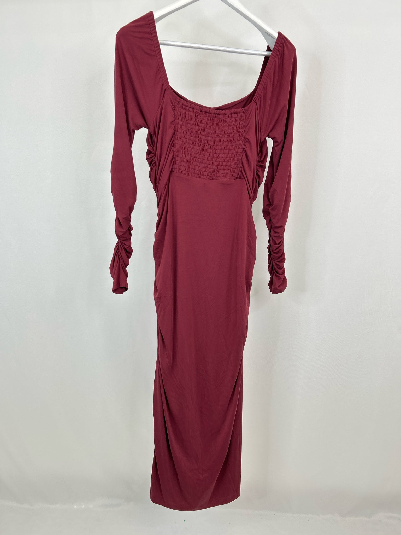 ANTHROPOLOGIE Size L Wine Bordeaux Women Dress NWT