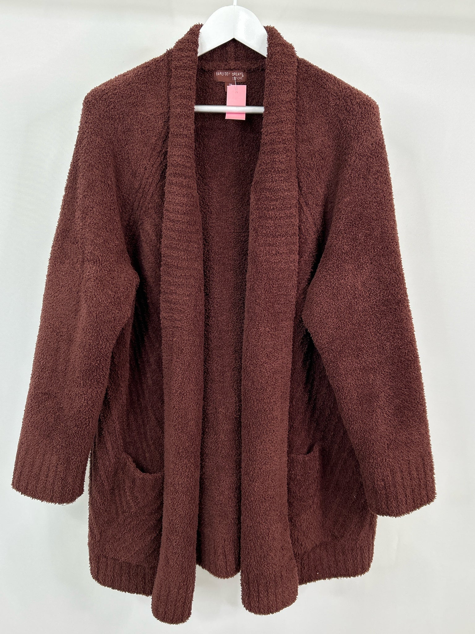 BAREFOOT DREAMS Size 2X Brown Women Cardigan