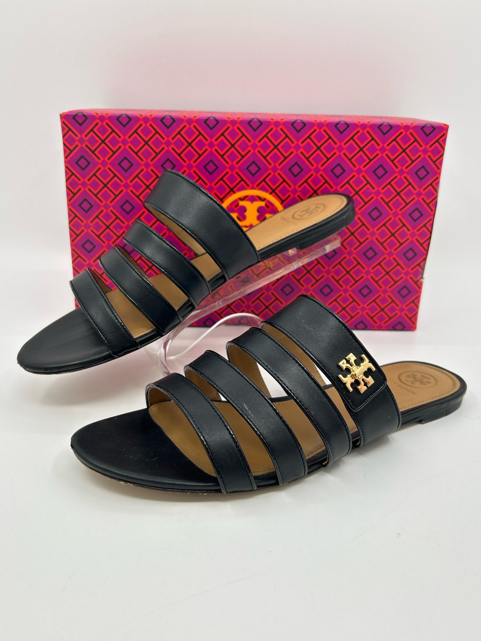 TORY BURCH Size 9.5M Black Women Sandal
