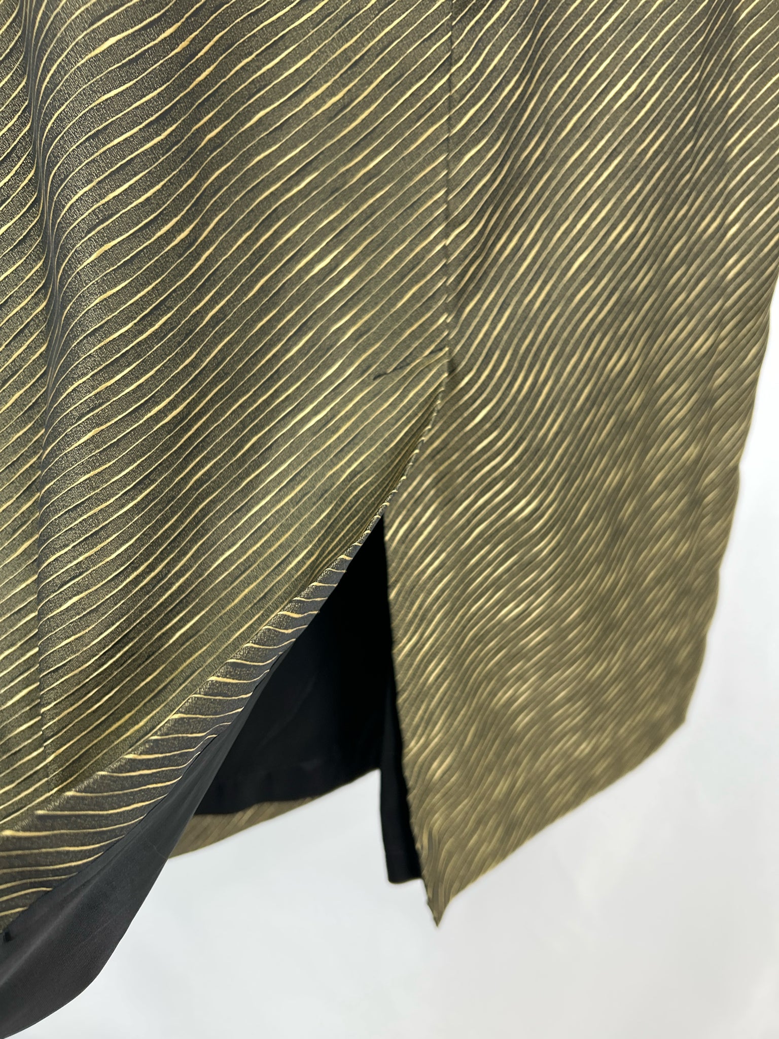 MOSHITA COUTURE Size M/L Green Print Women 2-Piece Blazer W/ Skirt