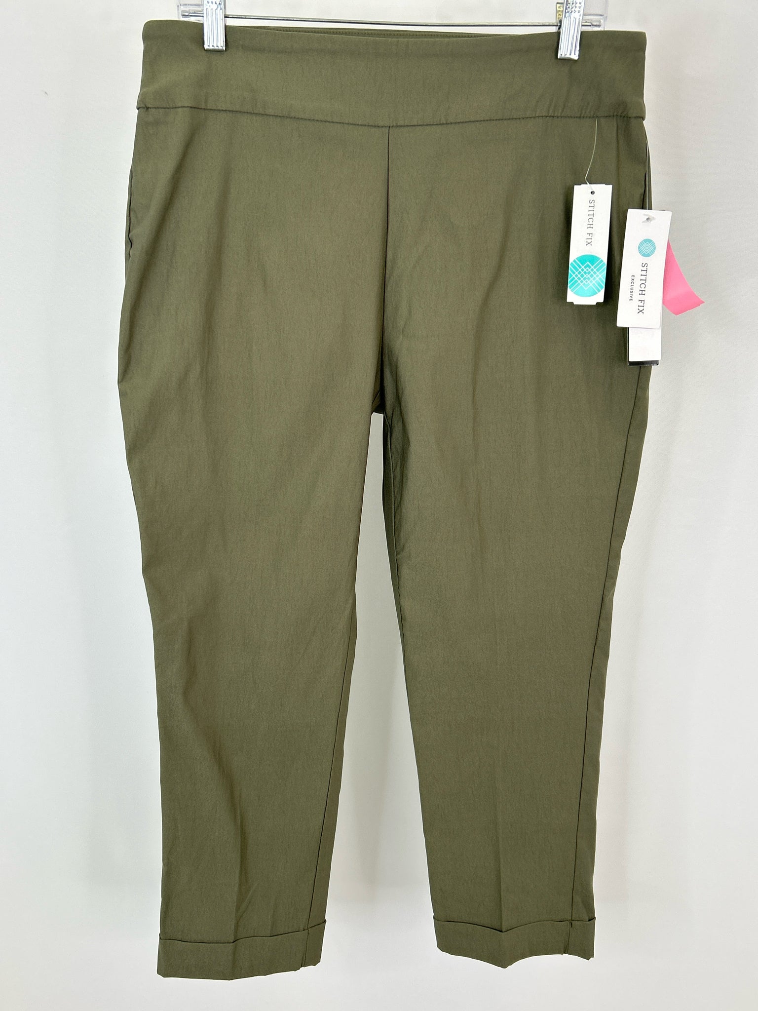 TRIBAL Size 14 Army Green Women Pants NWT