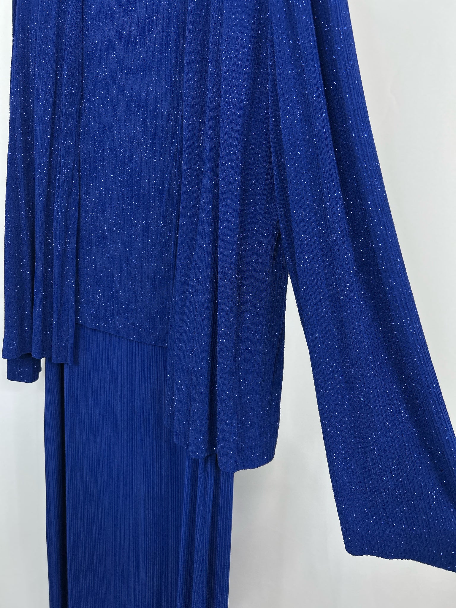 ALEX EVENINGS Size 14 Royal Blue Women 2-Piece w/dress