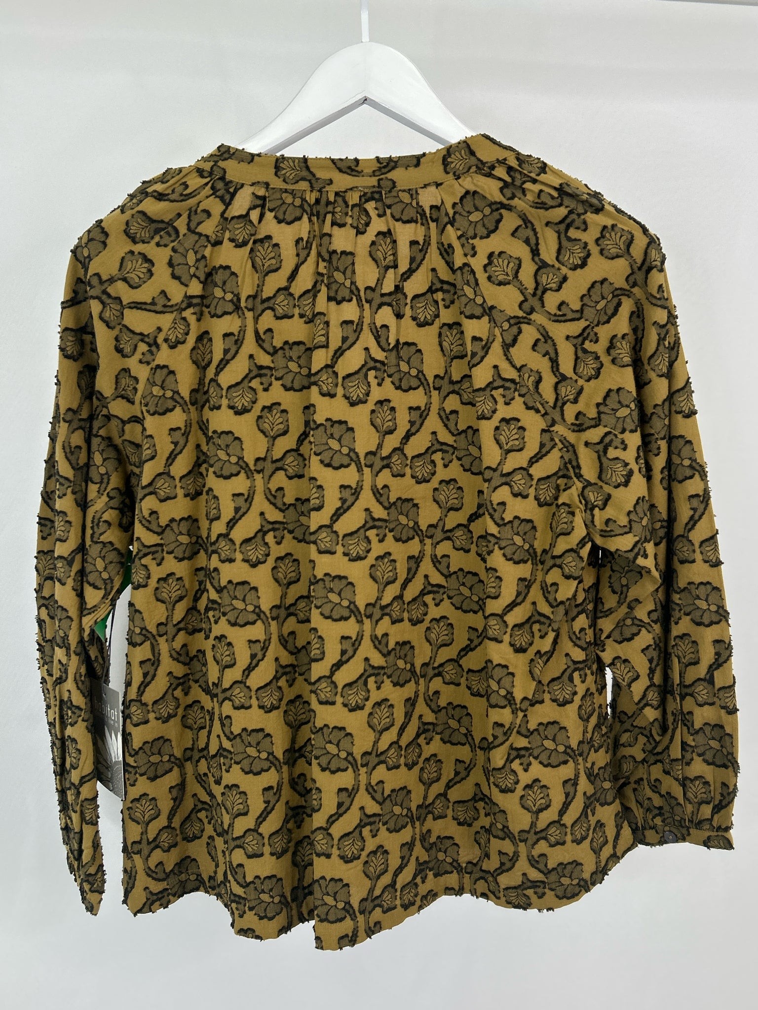 HABITAT Size S MUSTARD FLORAL Women Blouse