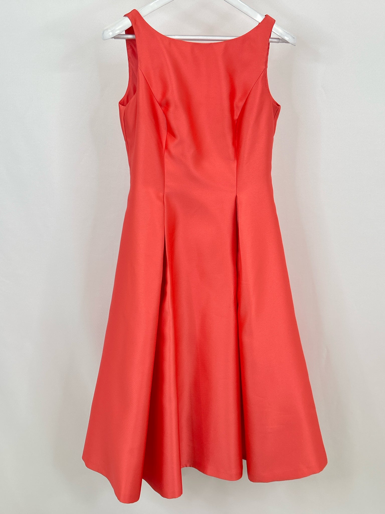 ADRIANNA PAPELL Size 8 Coral Women Dress