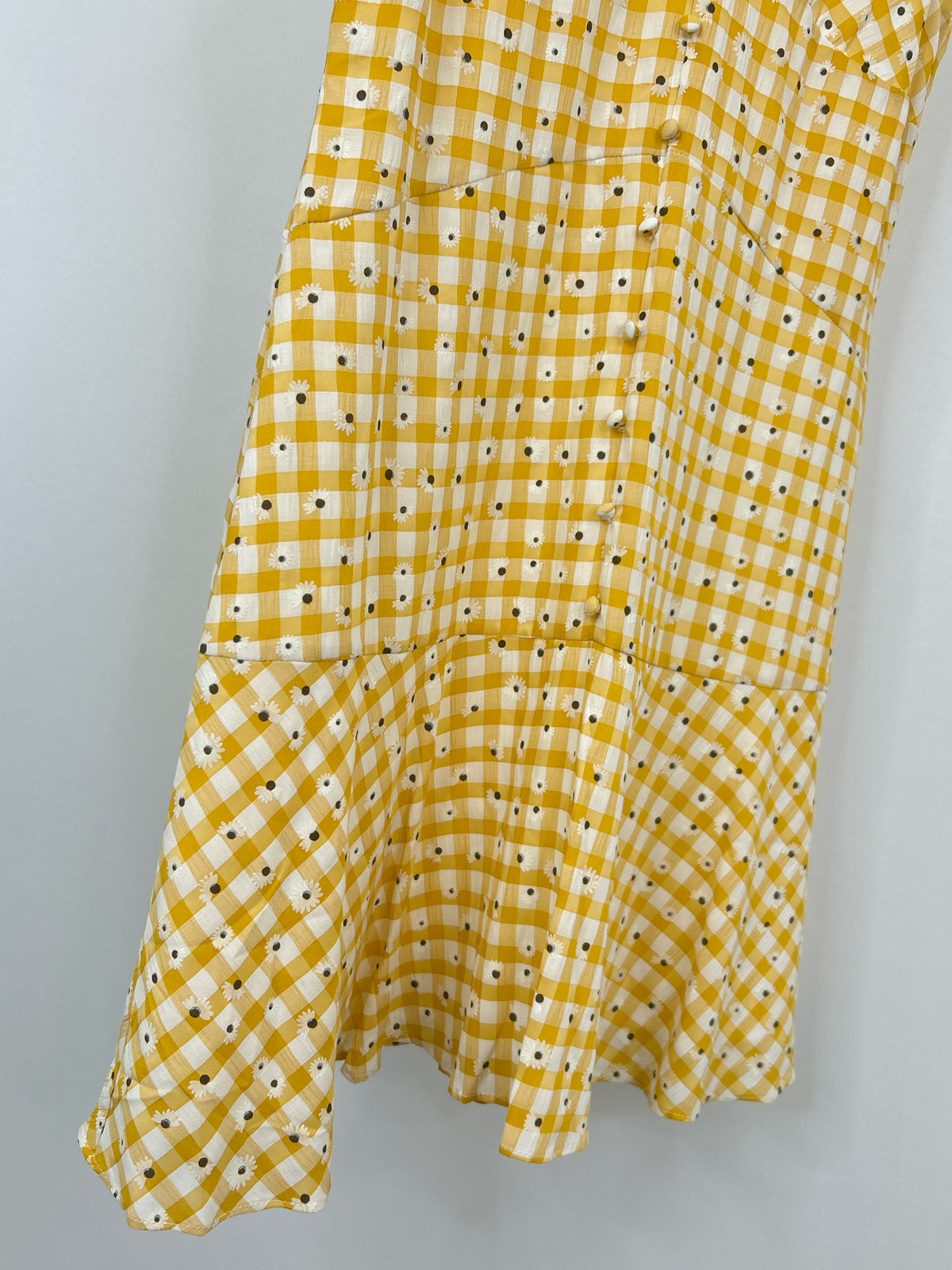 HUTCH Size 10 YELLOW FLORAL Women Dress