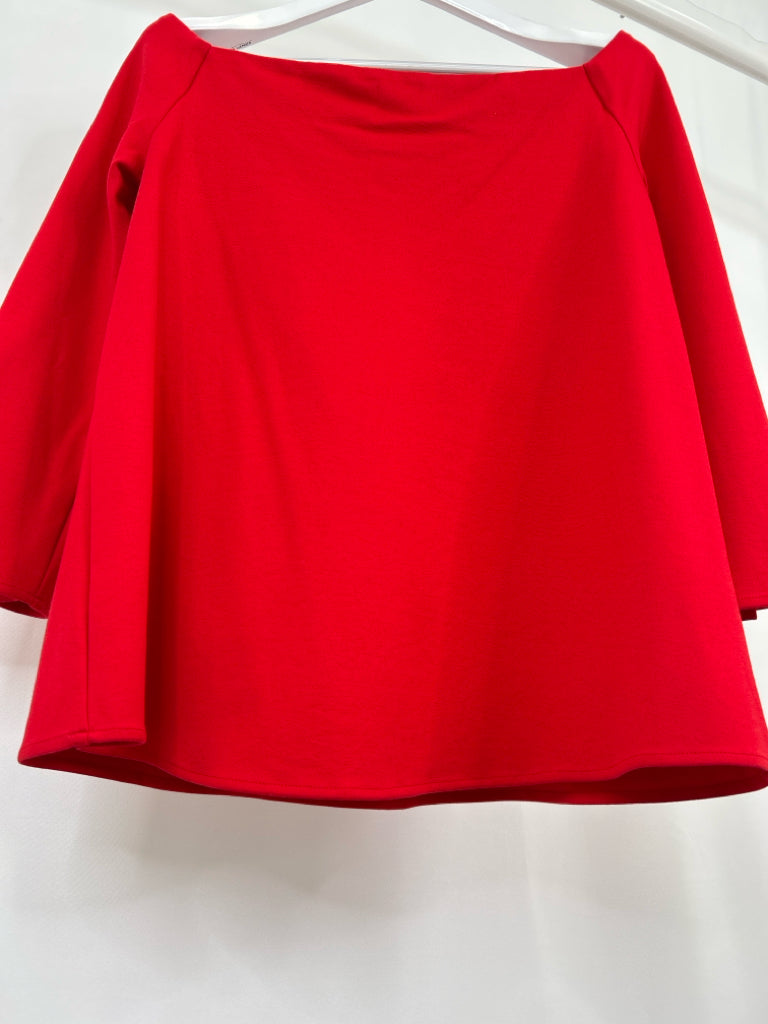 TUCKERNUCK Size L Red Blouse Top