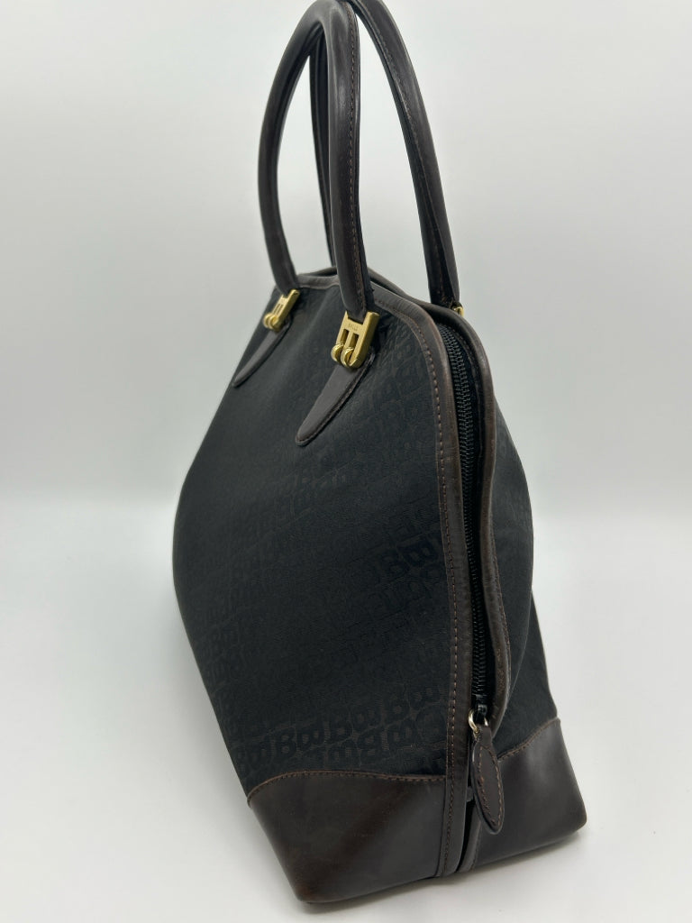 BALLY Dark Brown Monogram Purse