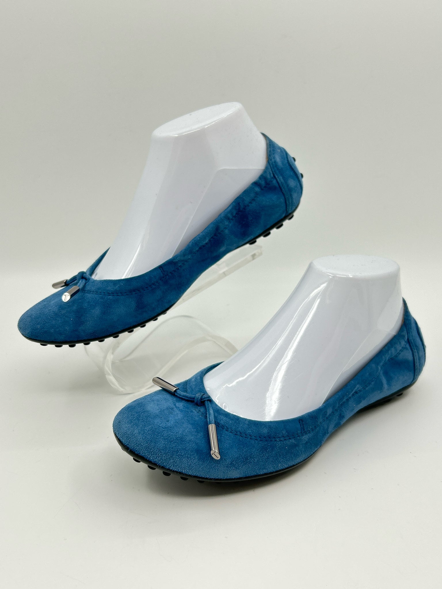 TOD'S Size 37 Pale Blue Women Flats
