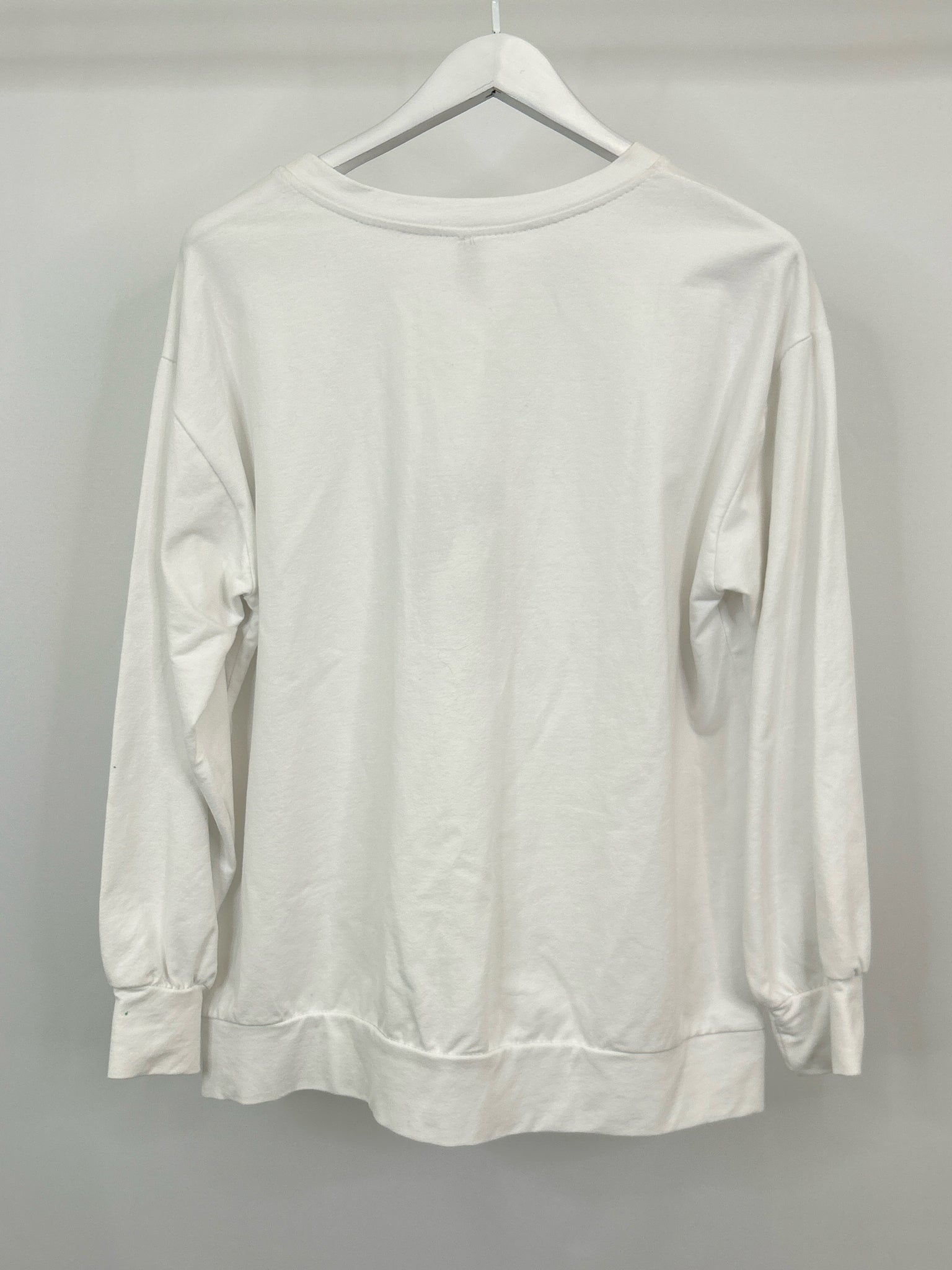 VENTI6 Size L White Women Sweatshirt