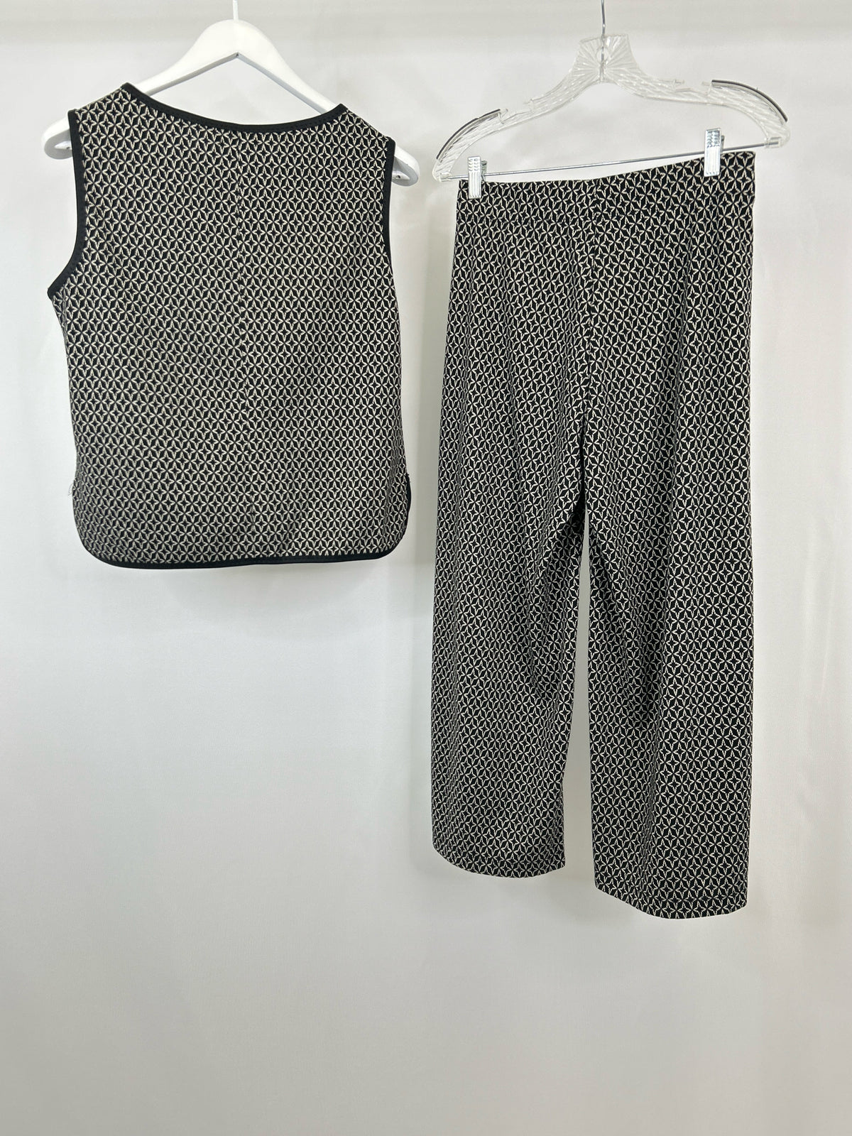 MAX STUDIO Size S Black & White Women 2-Piece w/pants