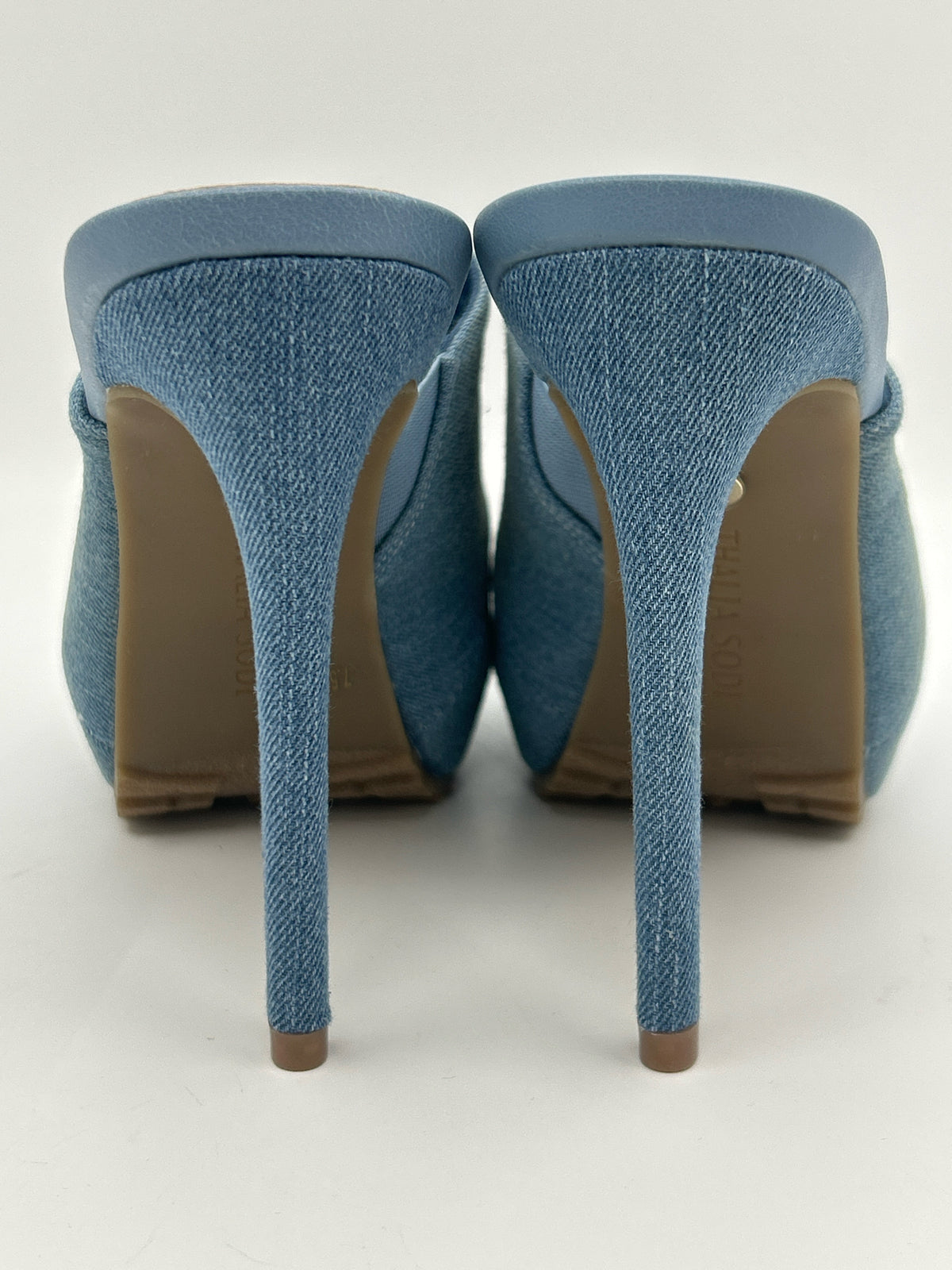 THALIA SODI Size 7.5M Blue Denim Women Sandal