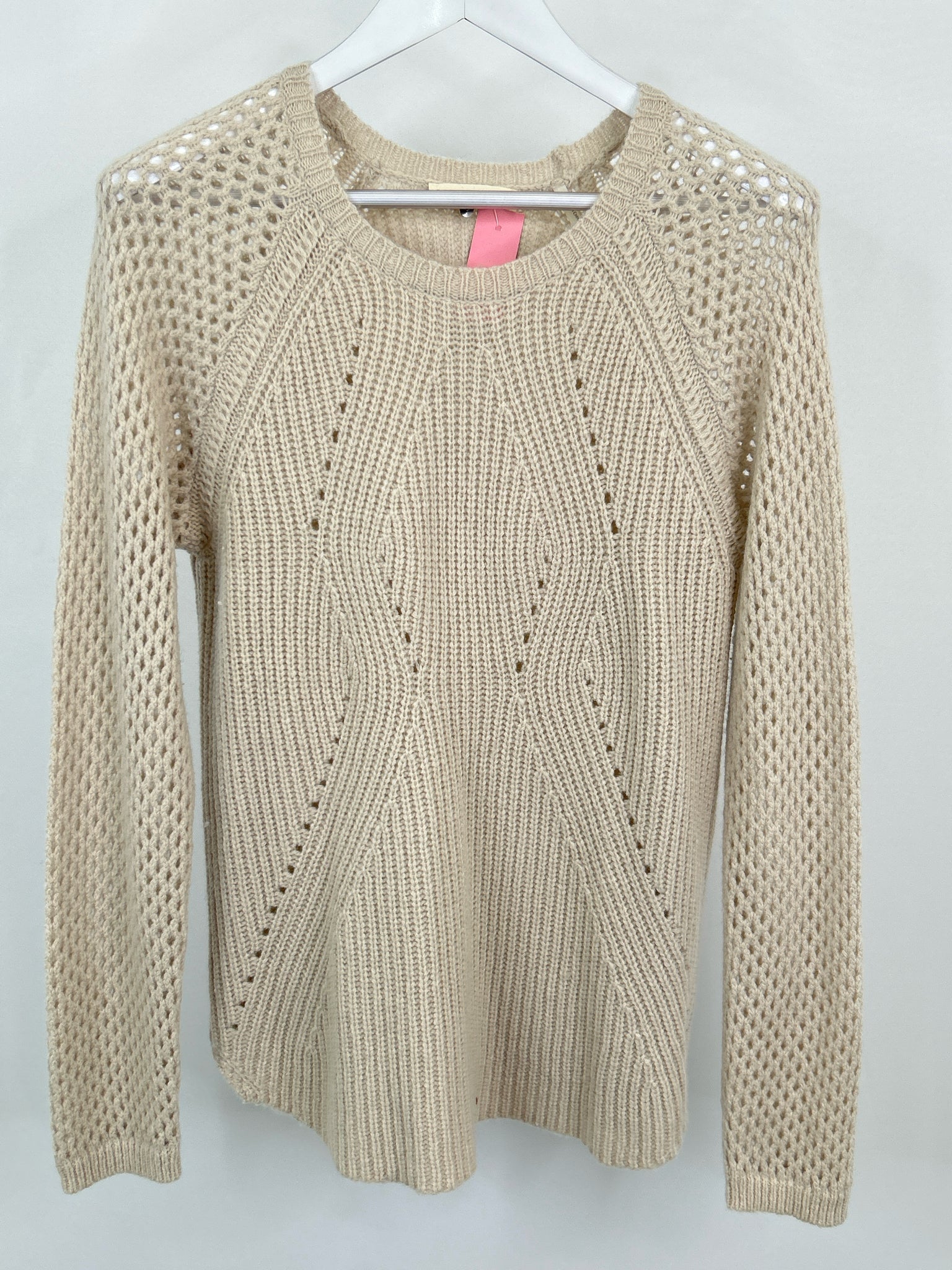 REBECCA TAYLOR Size L Light Beige Women Sweater