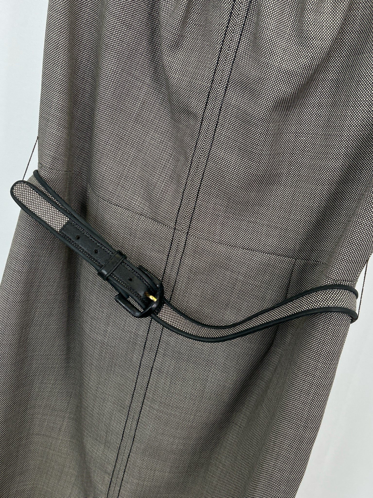 CAROLINA HERRERA Size 10 Grey & Black Women Dress