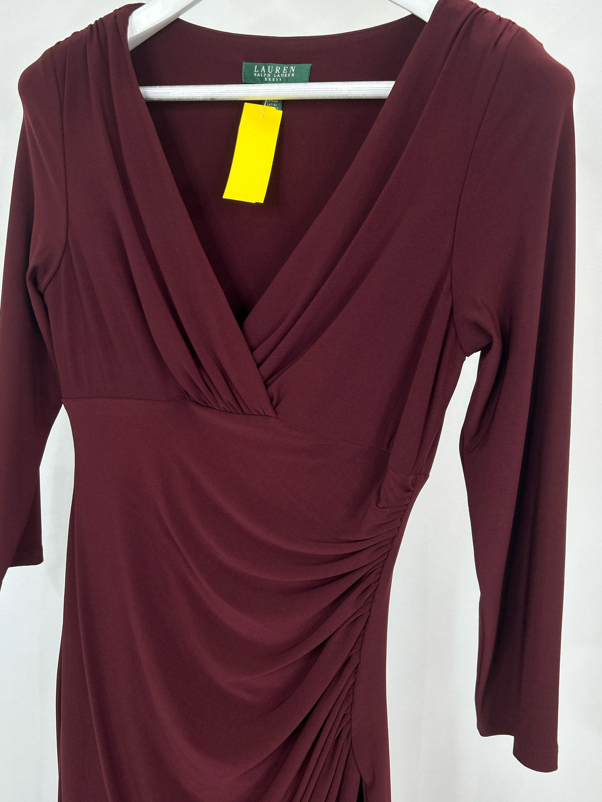Lauren Ralph Lauren Size 6 Burgundy Women Dress