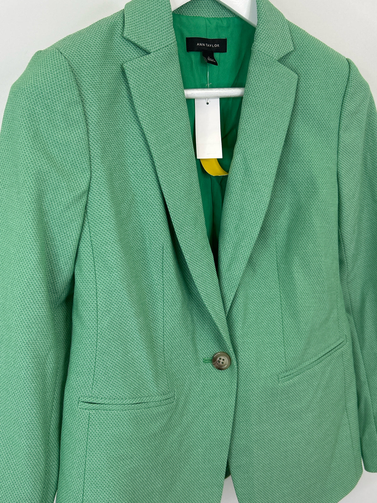 ANN TAYLOR NWT Size 2 Green Women Blazer