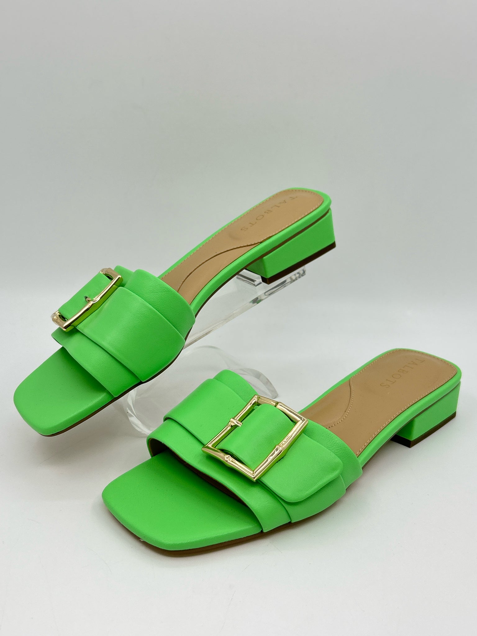 TALBOTS Size 8.5M NEON GREEN Women Sandal