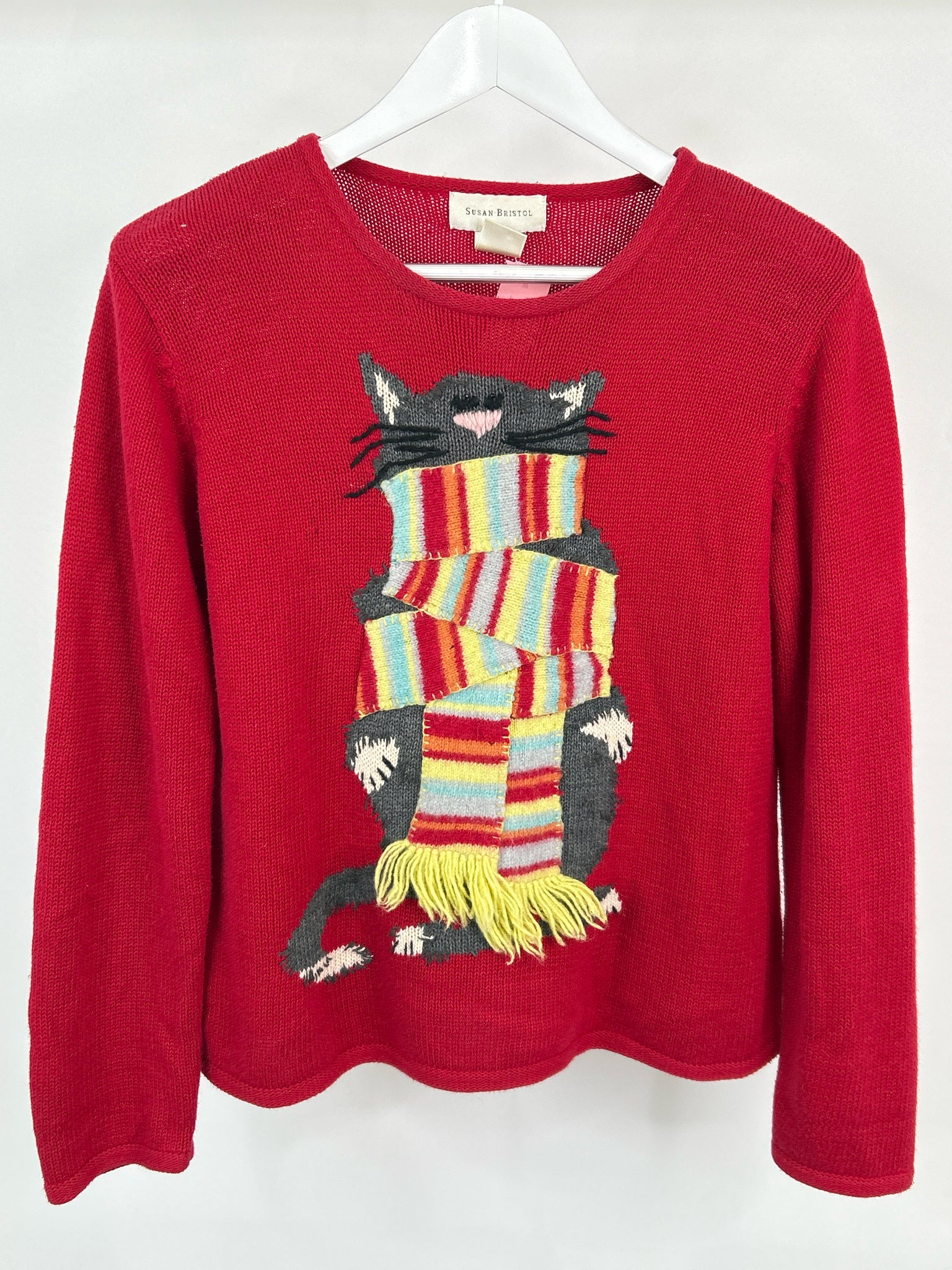 SUSAN BRISTOL Size M Red Women Sweater