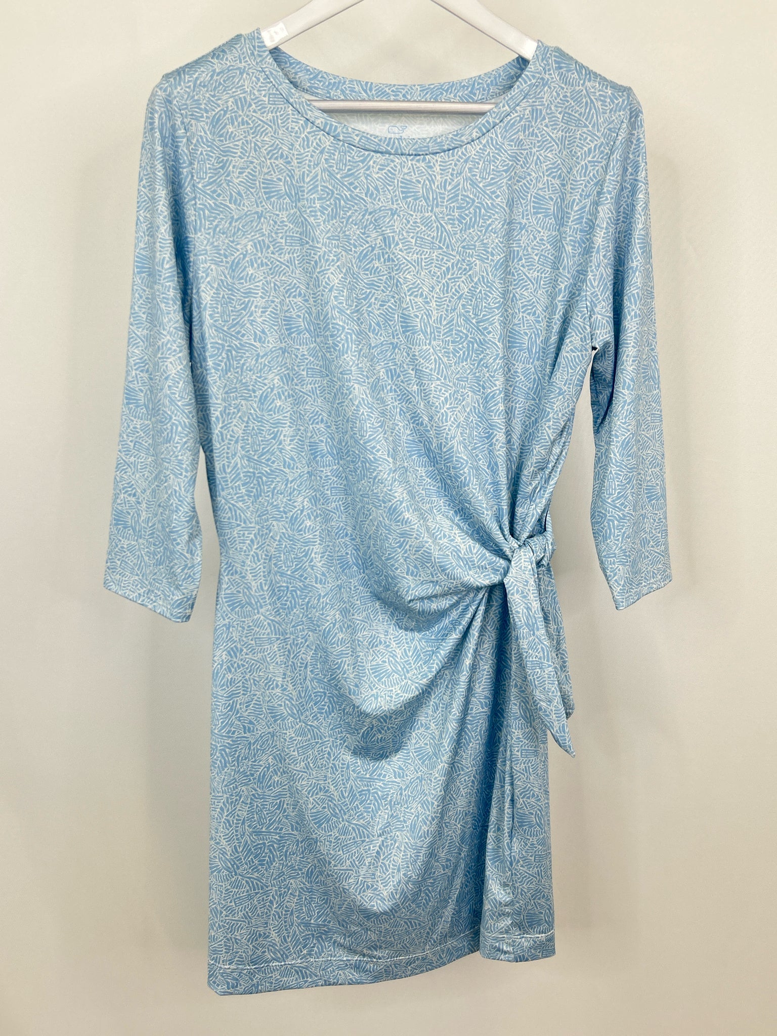 VINEYARD VINES NWT Size XL Blue Print Women Dress