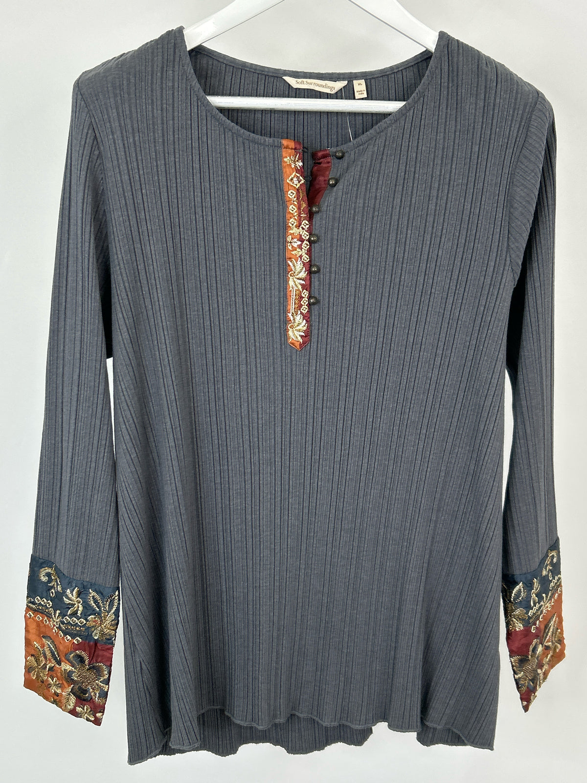 SOFT SURROUNDINGS Size XL Grey Women Top
