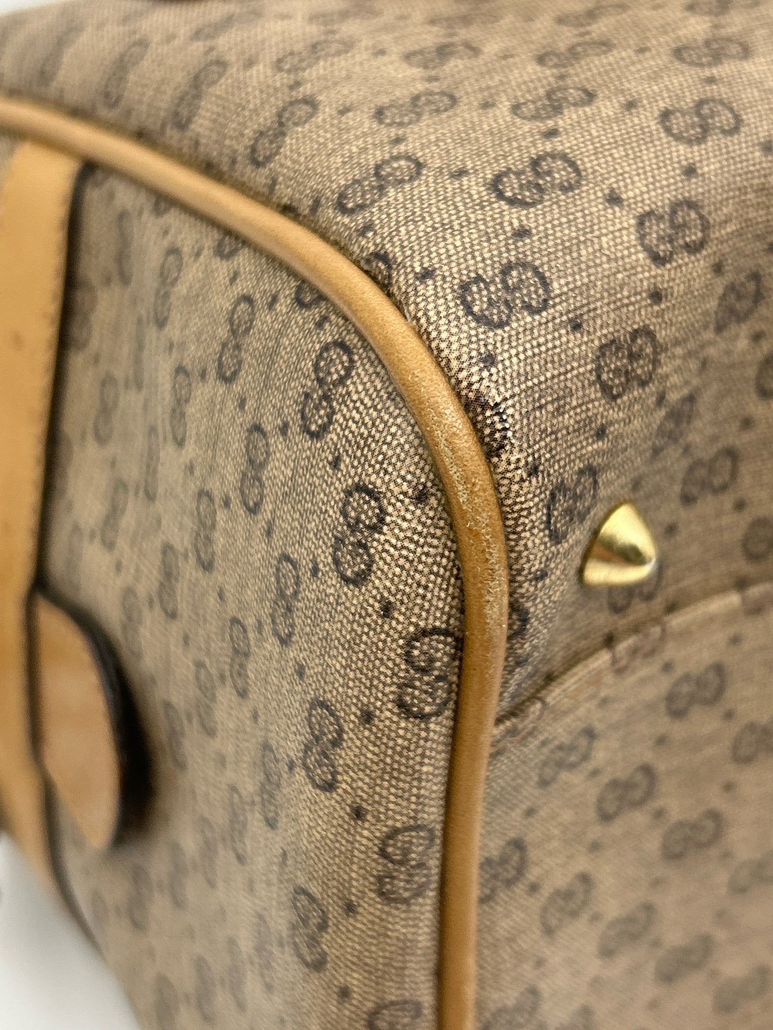 GUCCI Vintage Brown Monogram Women Purse