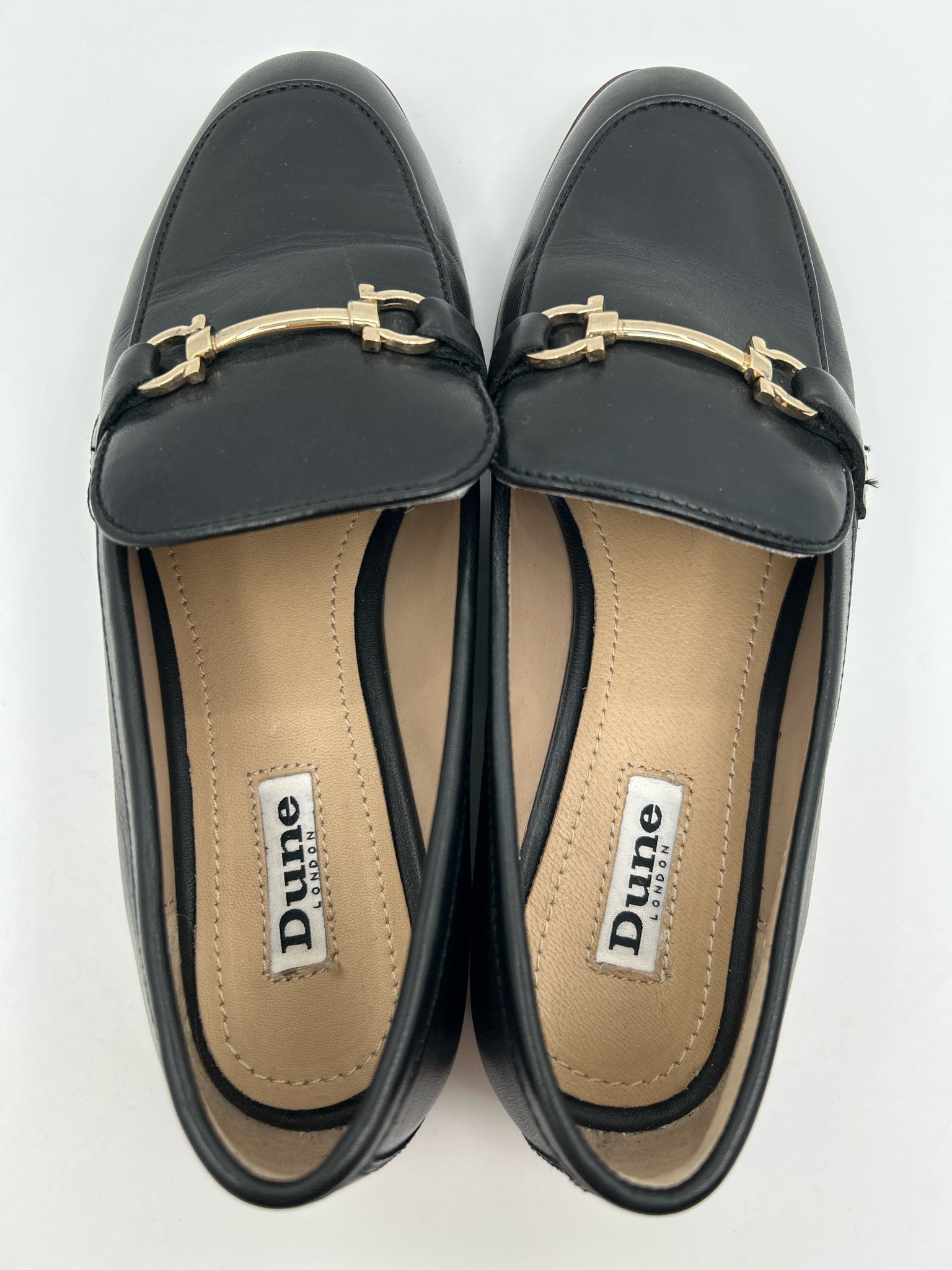 DUNE Size 37 Black Women Loafer