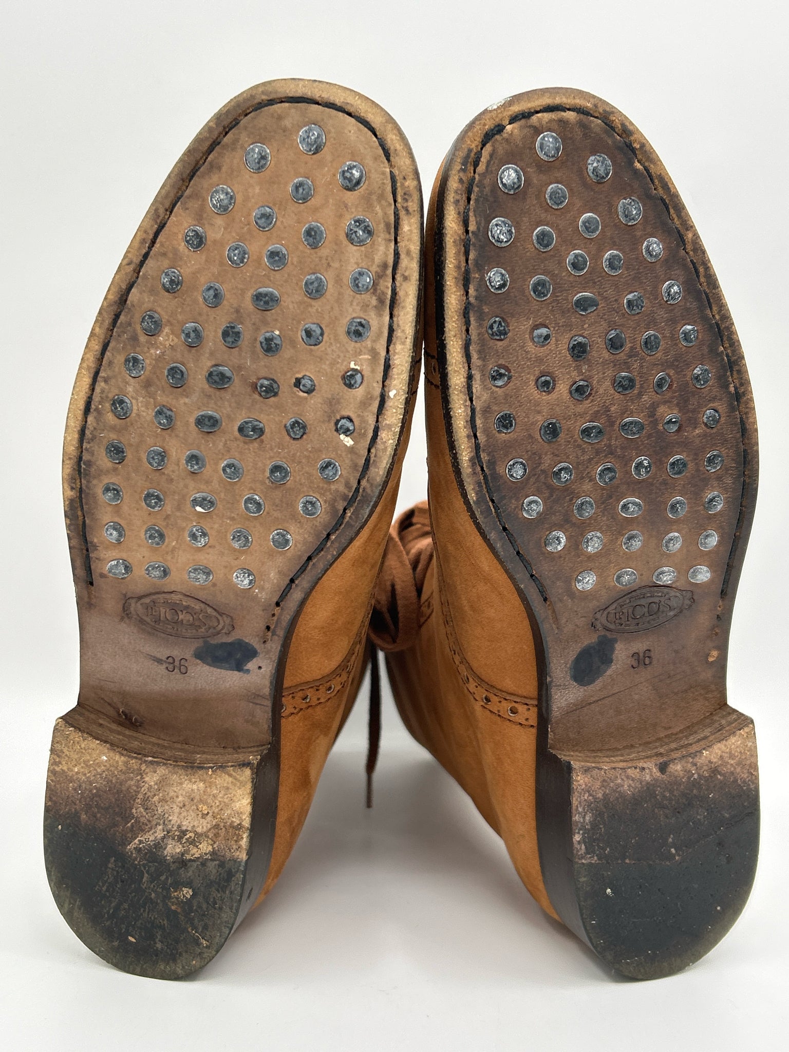 TOD'S Size 36 Brown Women Booties