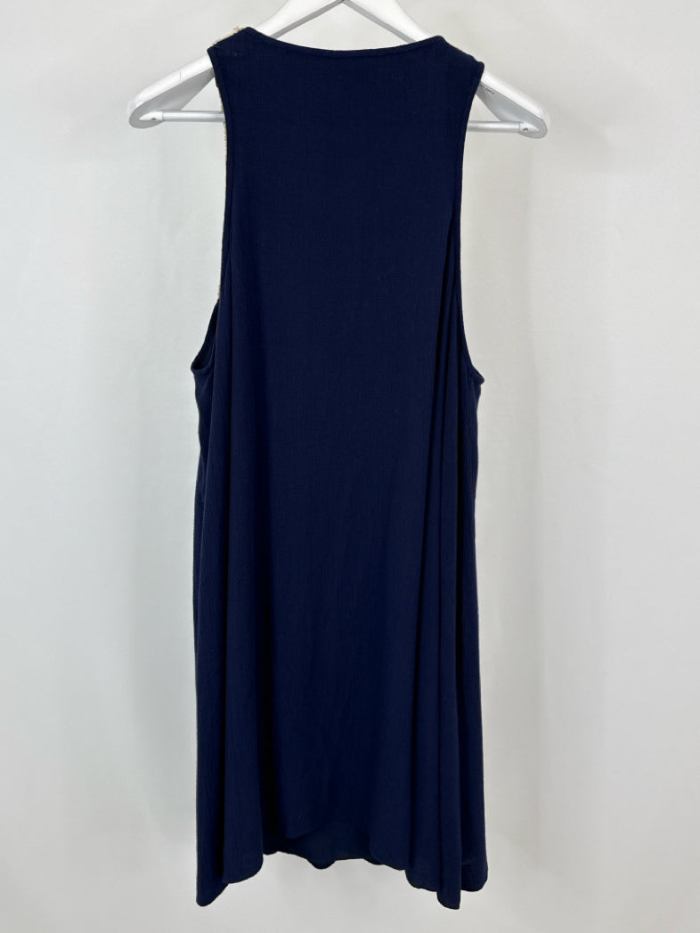 LILLY PULITZER Size XL NAVY AND GOLD Women Dress