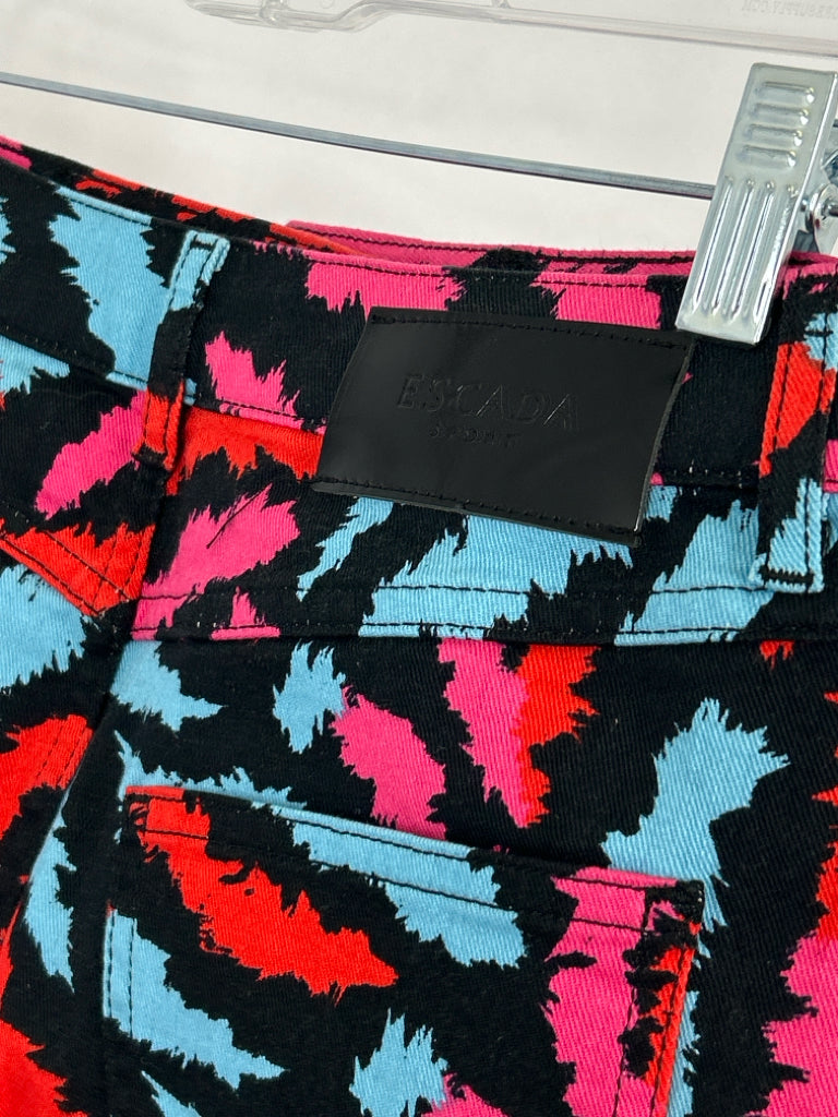 ESCADA SPORT EU Size 36 Black Print Women's Skirt