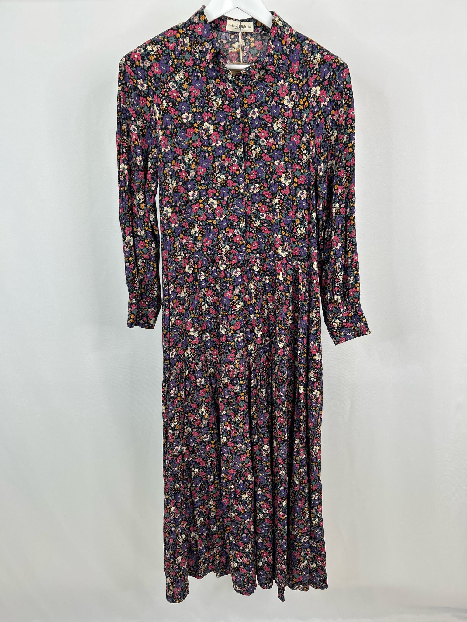 NATURAL LIFE Size M Purple and Pink Women Dress NWT