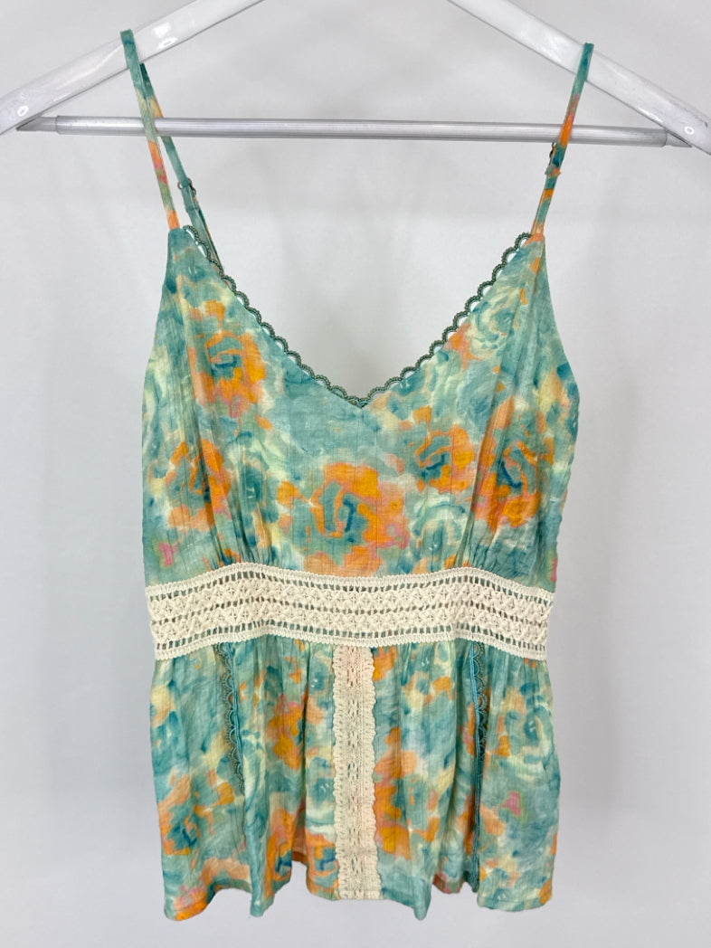 NEKANE NKN NWT Size M turquoise print Women Camisole