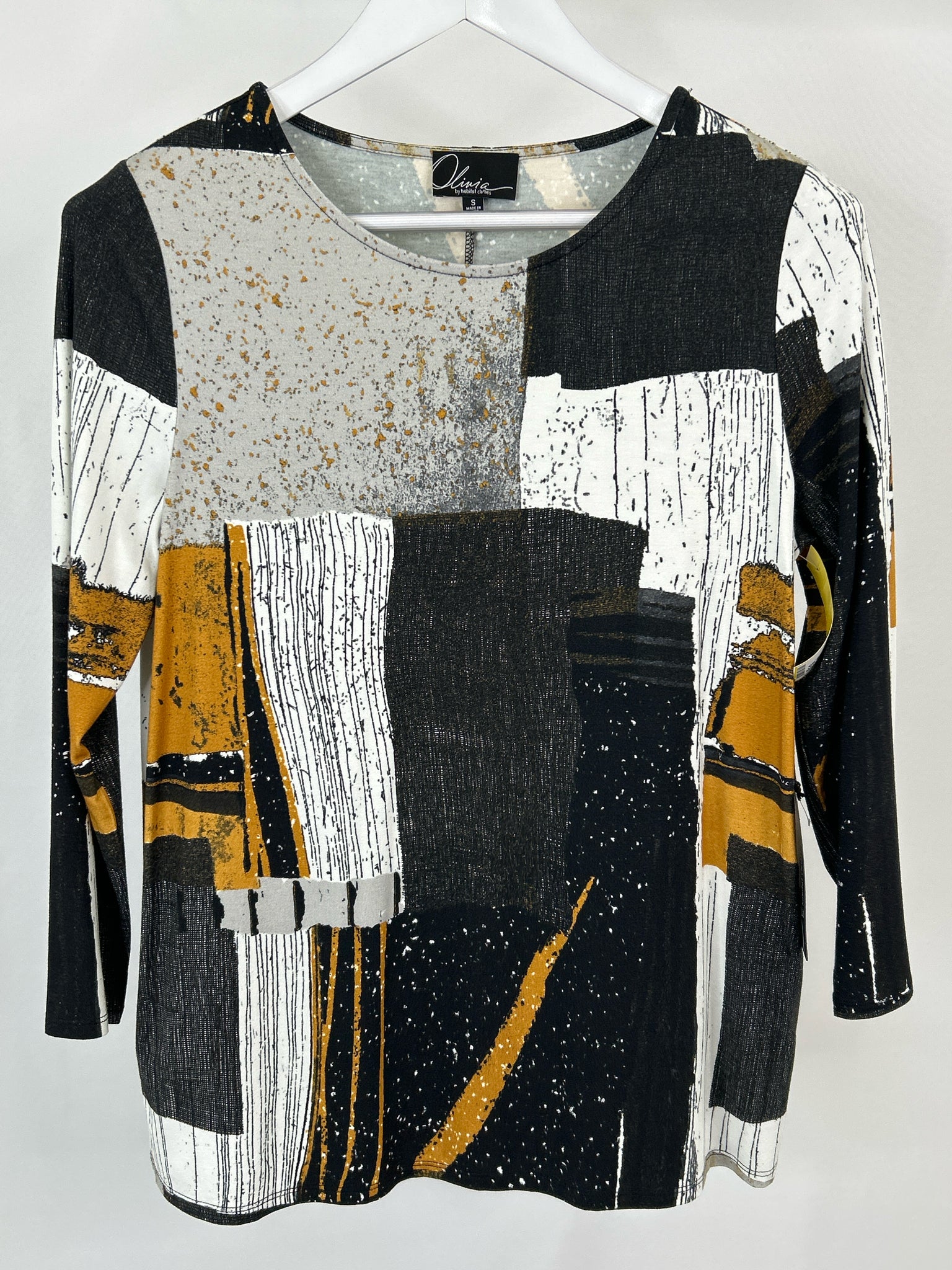 OLIVIA BY HABITAT CLOTHES Size S Black and White Women Top