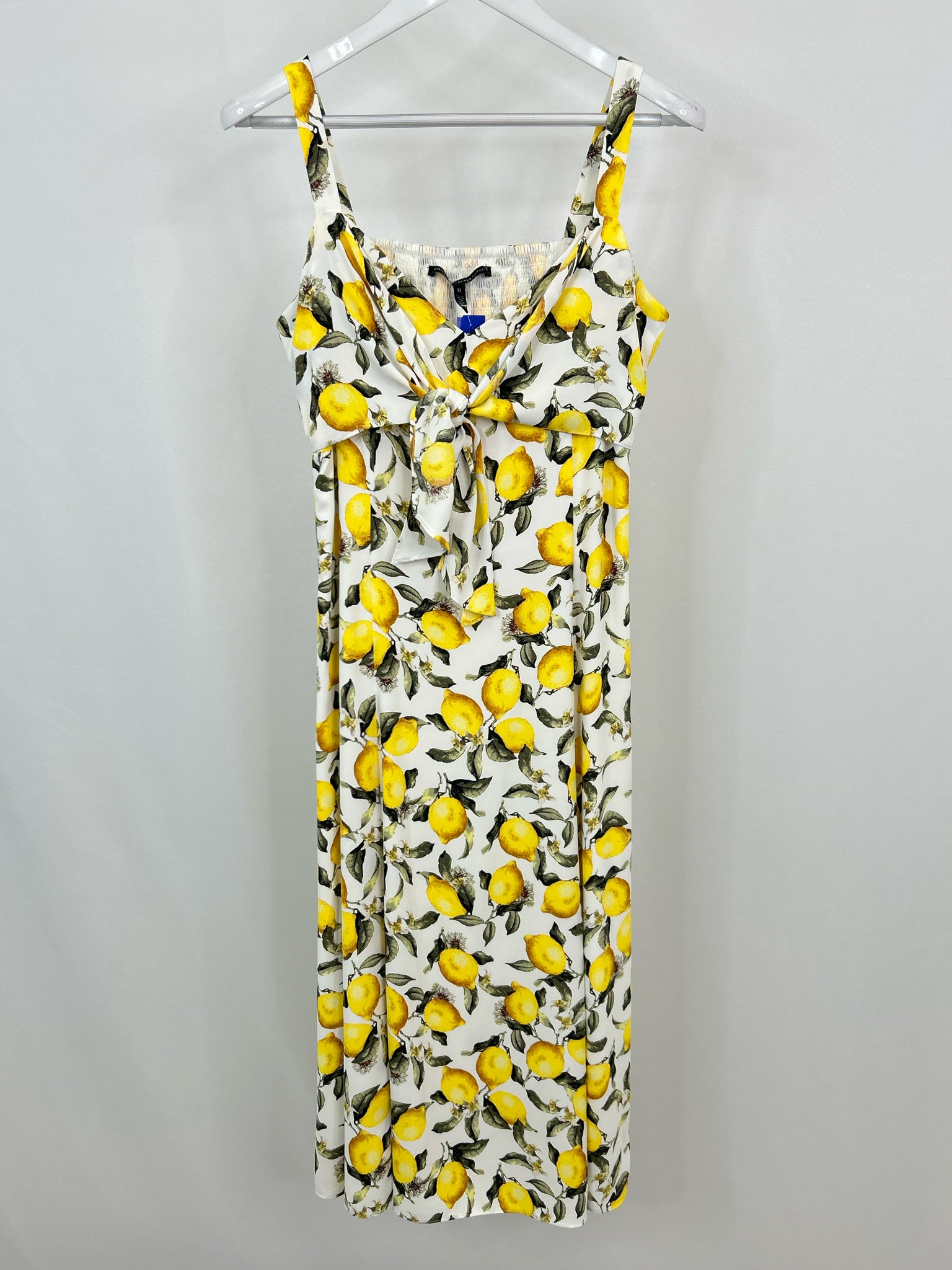 White House Black Market Size 12 white & yellow Women Dress