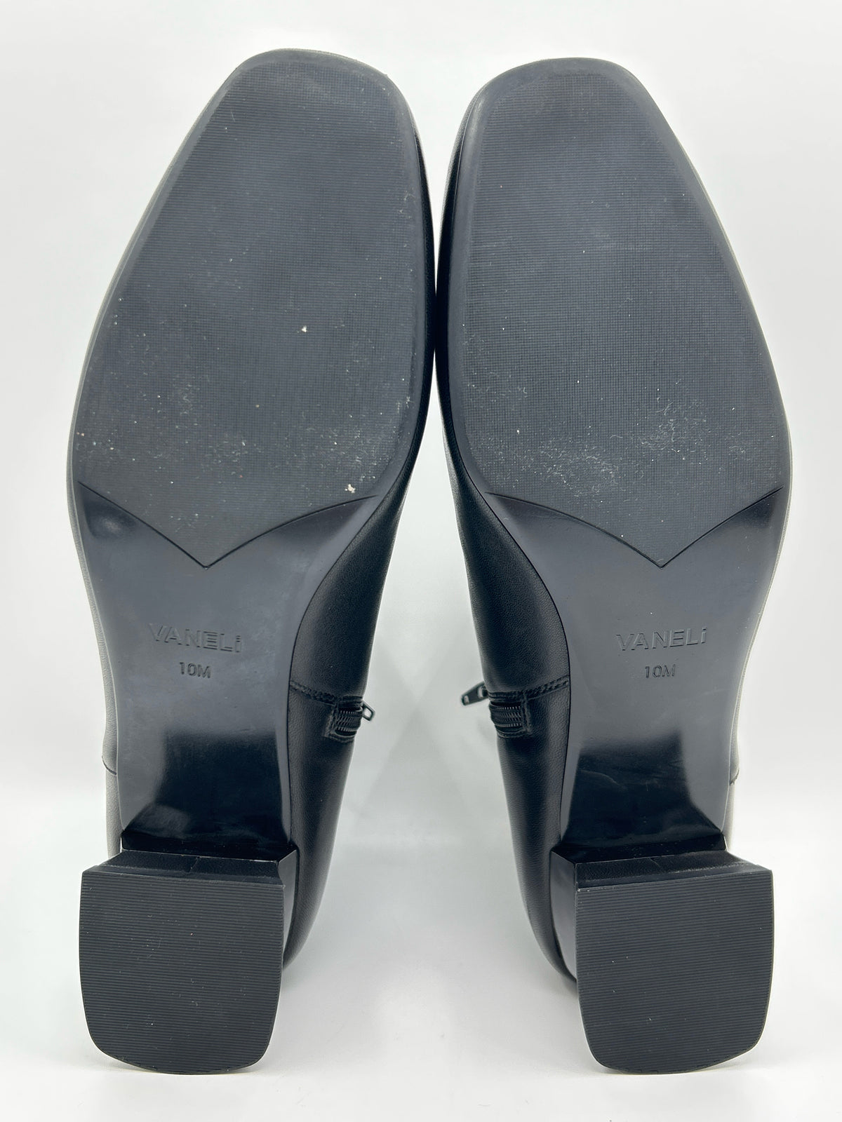 VANELI Size 10M Black Women Leather Booties NWOB