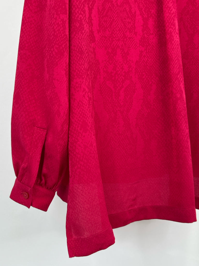 White House Black Market Size S Fuchsia Women's Blouse