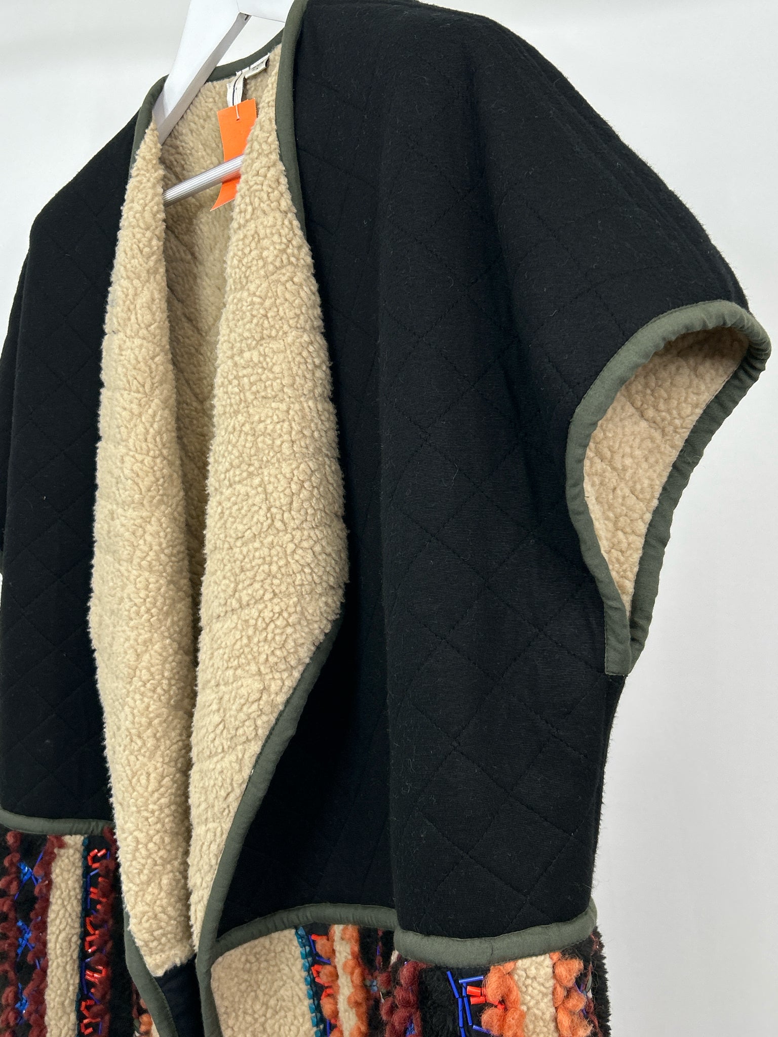 BLANK LONDON Size M/L BLACK AND TAN Women Cardigan