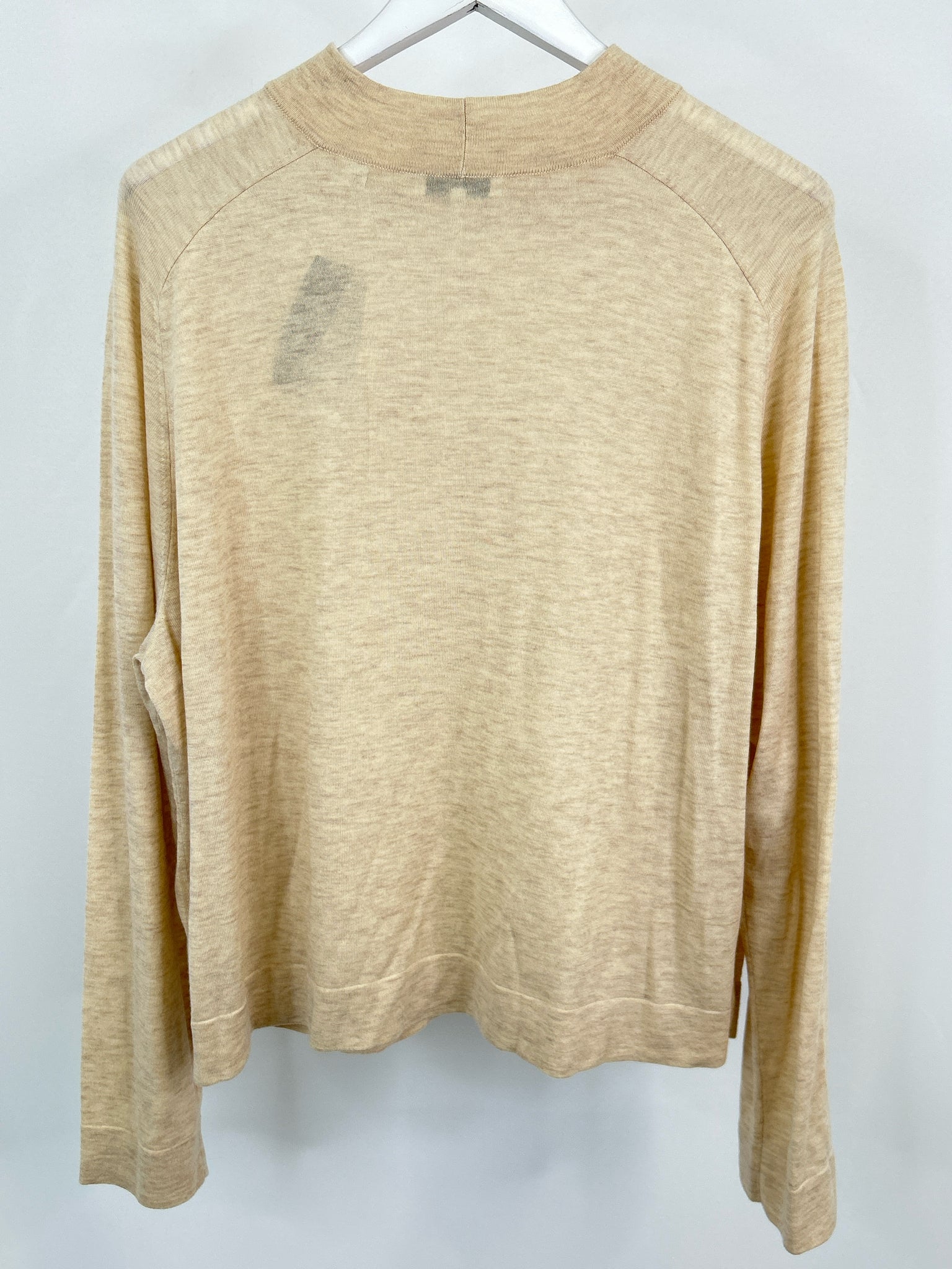 VINCE Size XXXL Beige Heathered Women Top