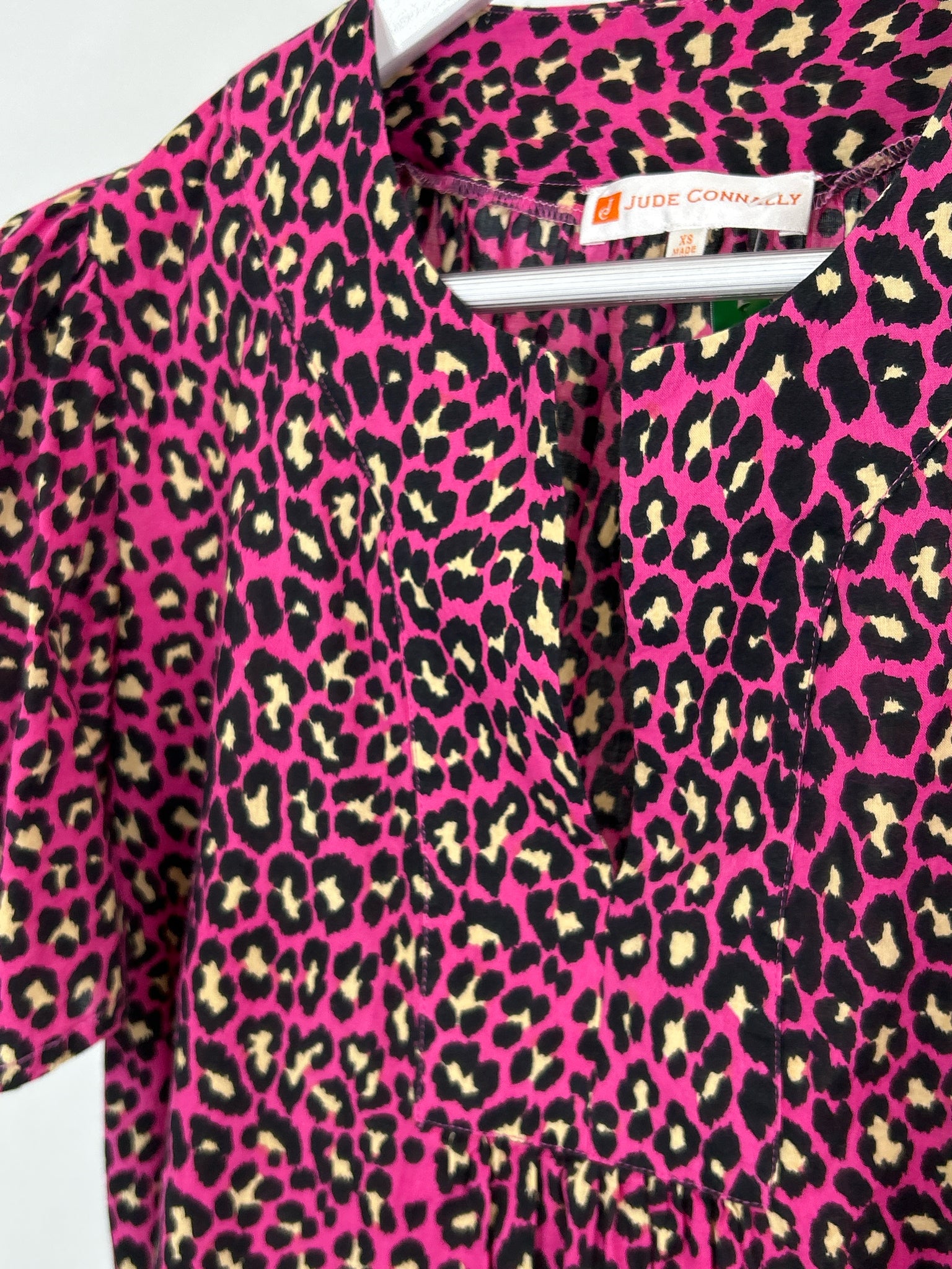 JUDE CONNALLY Size XS Pink and Black Women Top