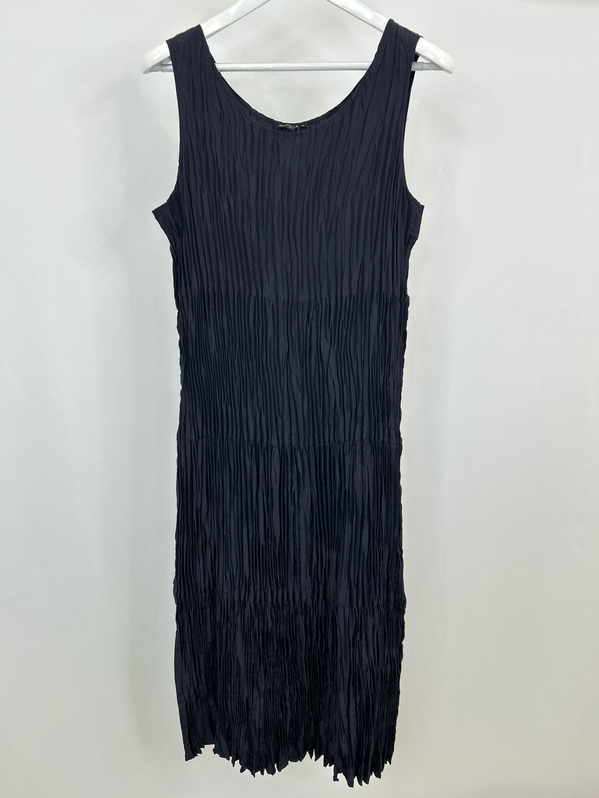 EILEEN FISHER Size L Navy Women Dress